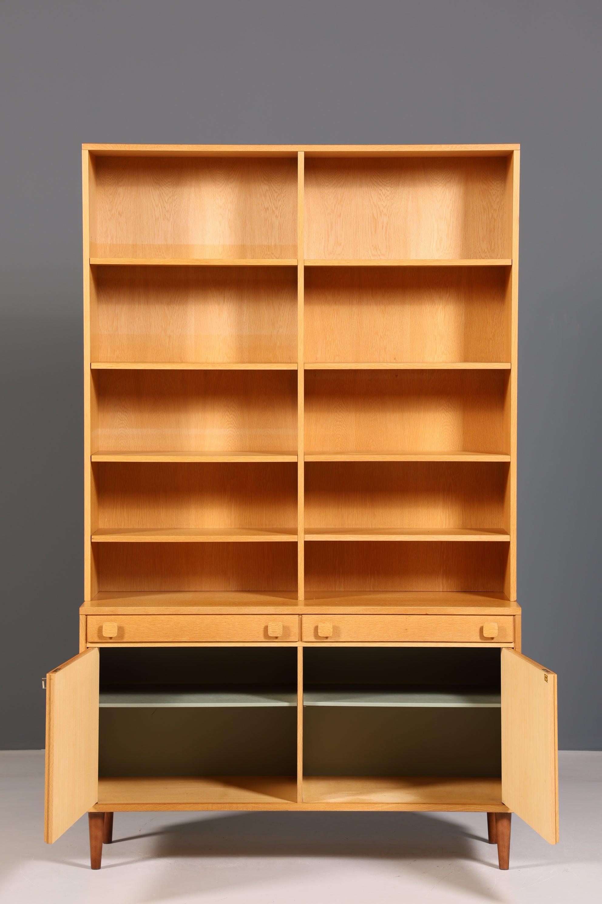 Schlichtes Mid Century Regal "Ulferts- Made in Sweden" echt Holz Schrank Retro Kommode Vintage Bücherregal 60er Jahre