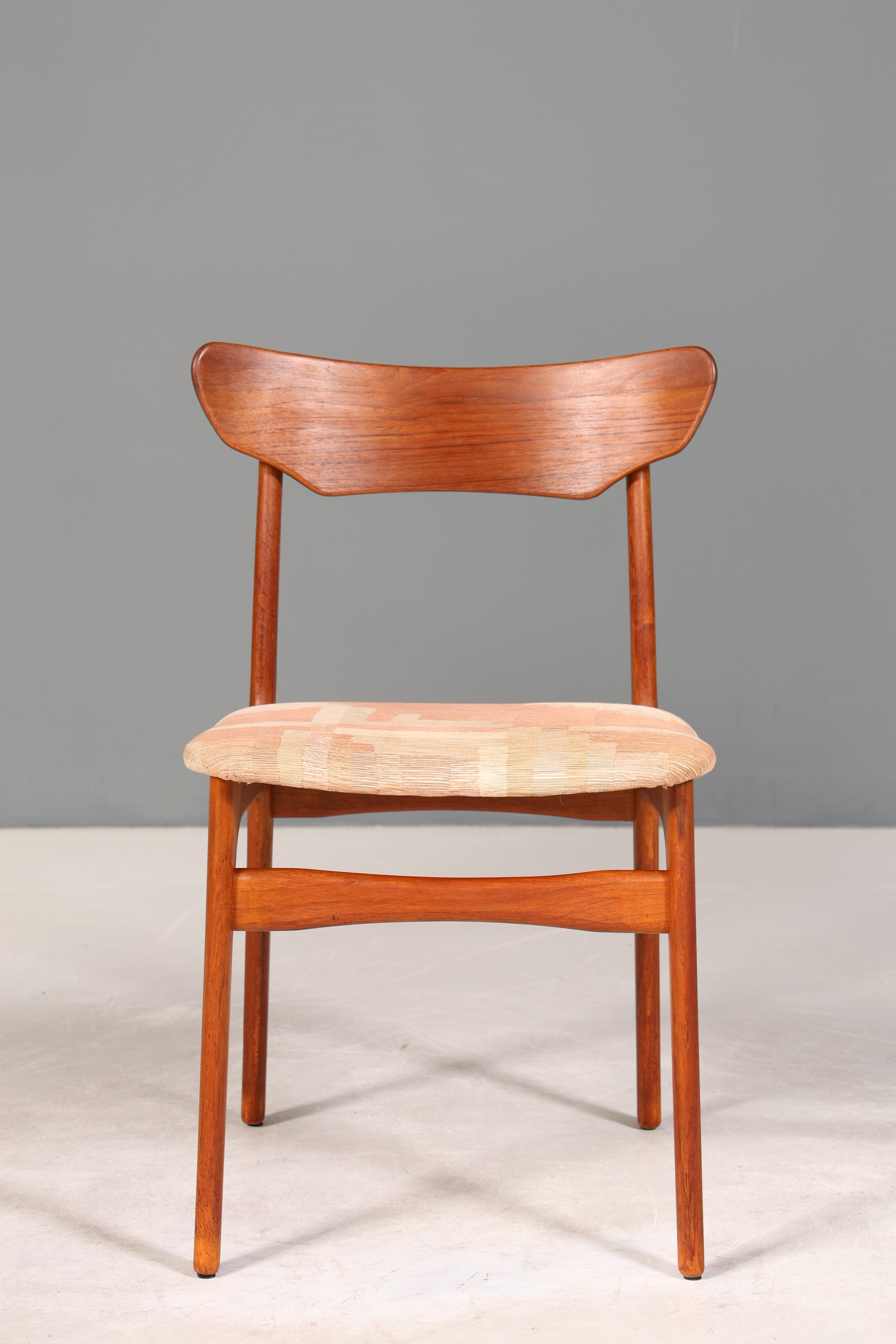 Stilvoller Original "Schiønning & Elgaard" Stuhl Mid Century Danish Teak Holz Esszimmer Stuhl Sekretär Stuhl 2 von 3