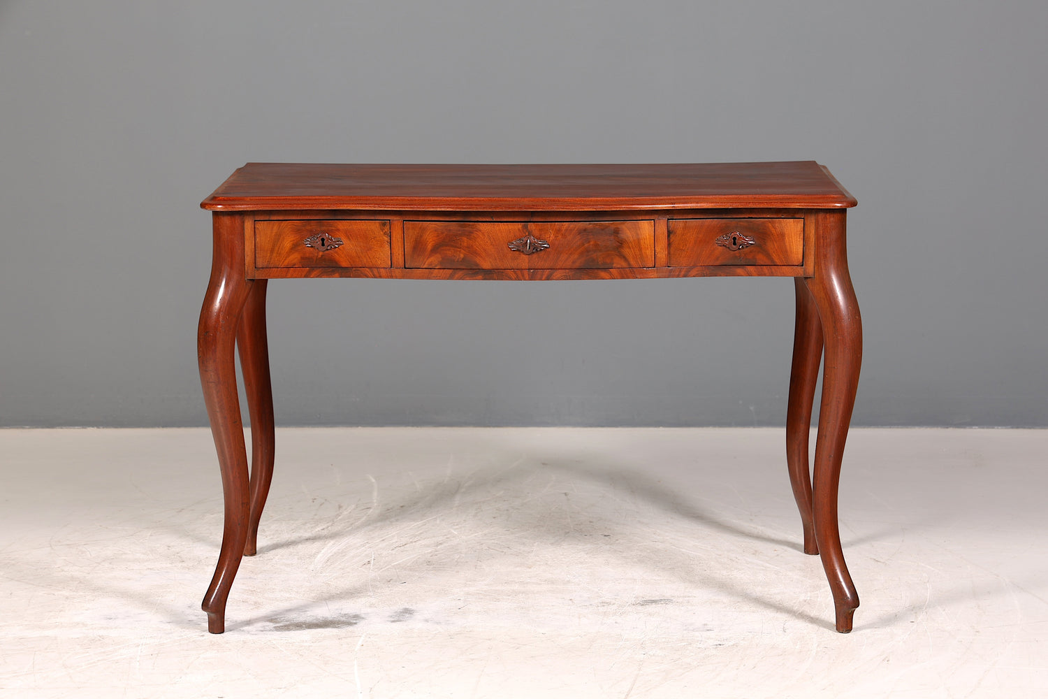 Wunderschöner Louis Philippe Schreibtisch Antik massiv Holz Chippendale Office Desk