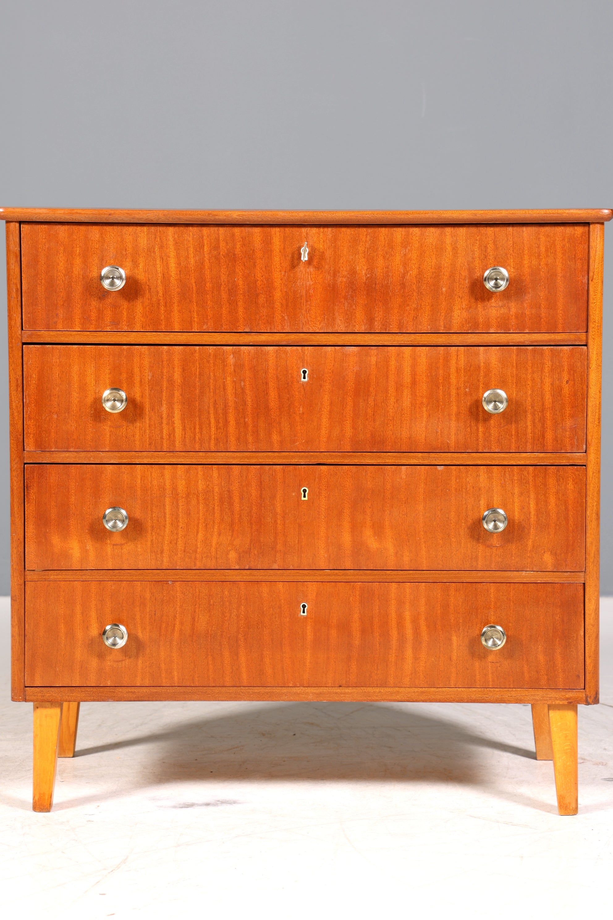 Stilvolle Mid Century Kommode Vintage Flur Kommode 60s Schubladenkommode Wäschekommode