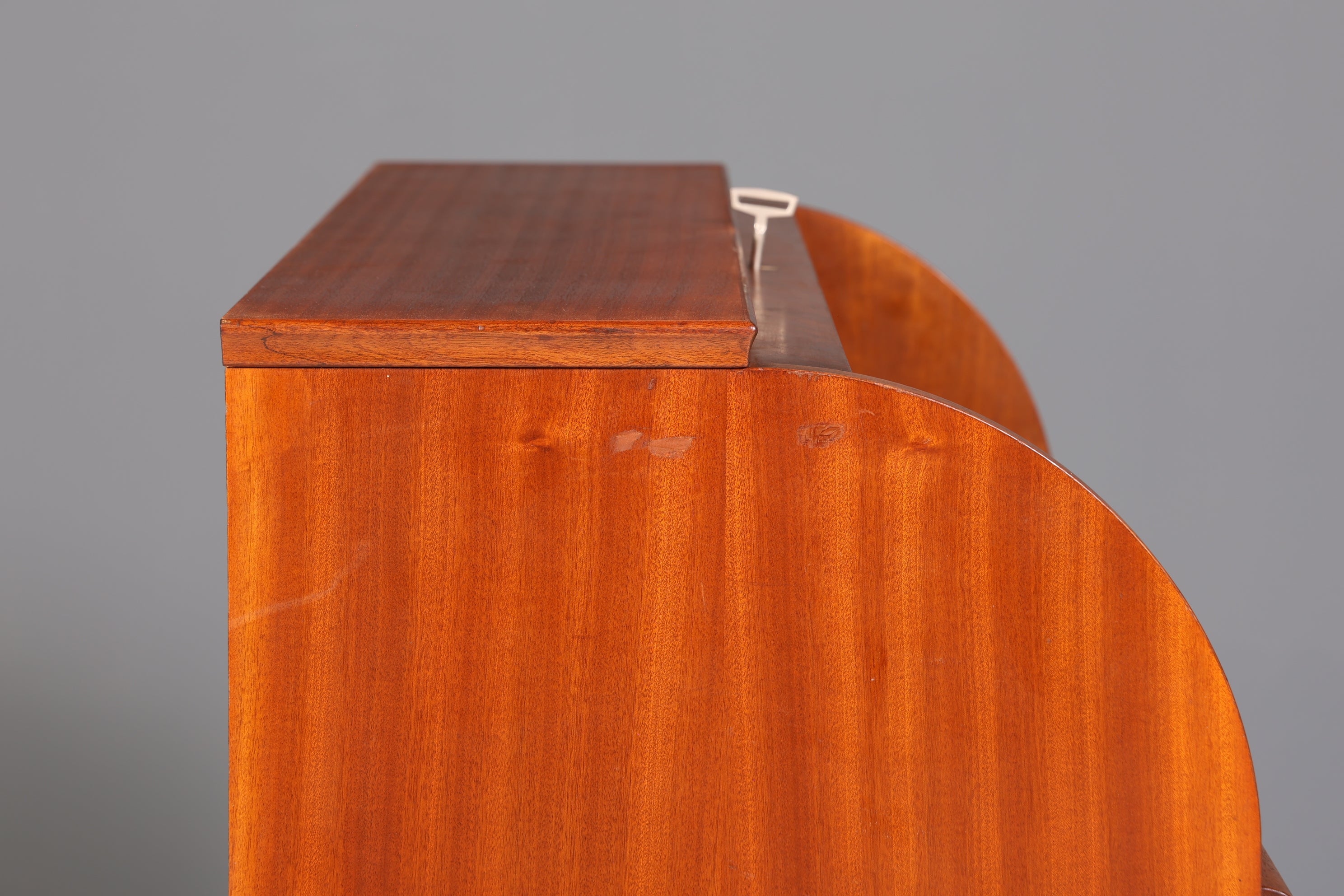 Mid Century Rollladen Sekretär von Bröderna Gustafssons Träindustri "Made in Sweden" Büro Schrank Schreibkommode 60s Schreibmöbel