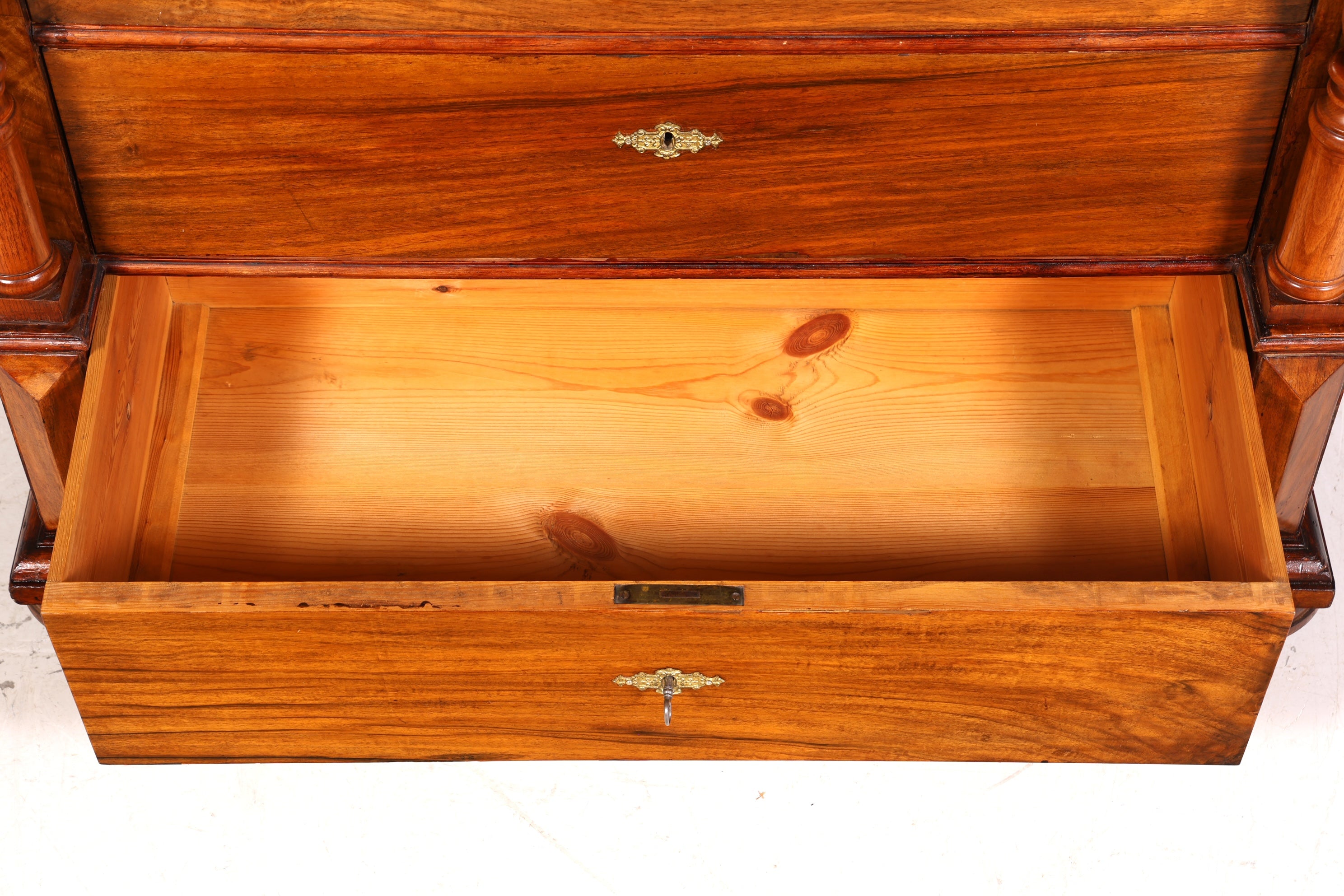 Traumhafter Gründerzeit Sekretär Vertiko Highboard Louis Philippe Kommode Sekretär Schrank um 1880