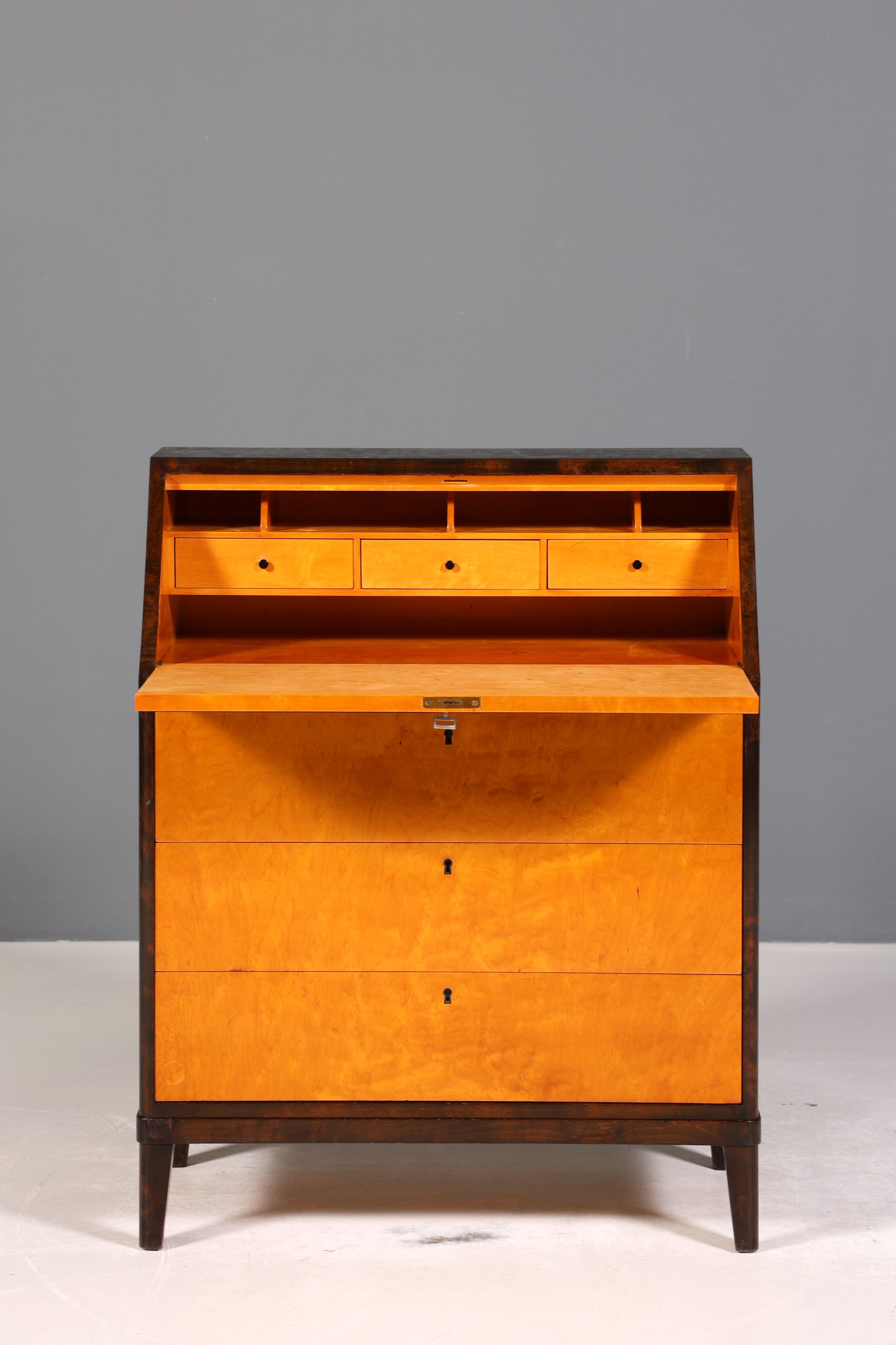 Wunderschöner Sekretär um 1930 echt Holz Büro Kommode Schreibkommode Antik Office Table