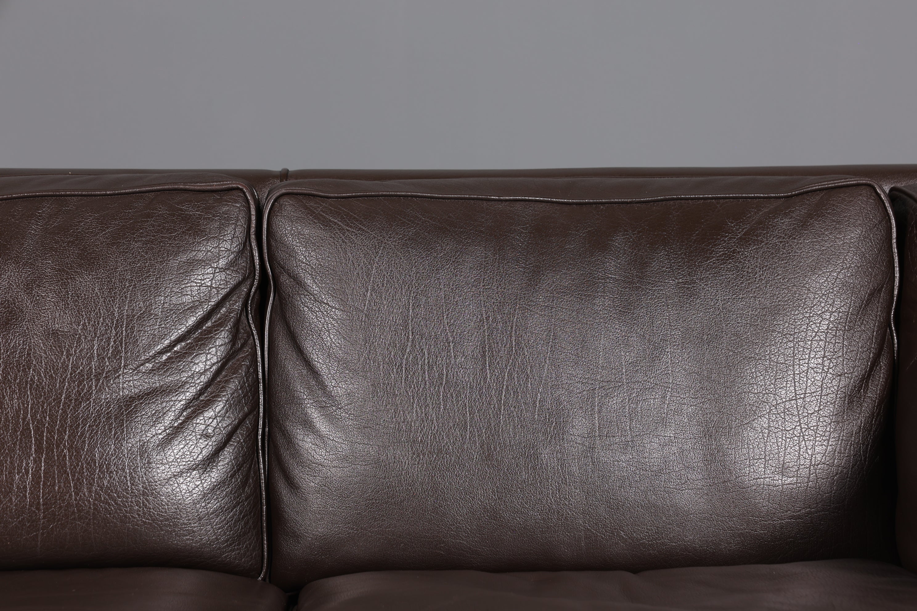 Wunderschönes Designer Børge Mogensen Sofa 3 Sitzer echt Leder Couch Modell 2213 Made in Denmark Canapé
