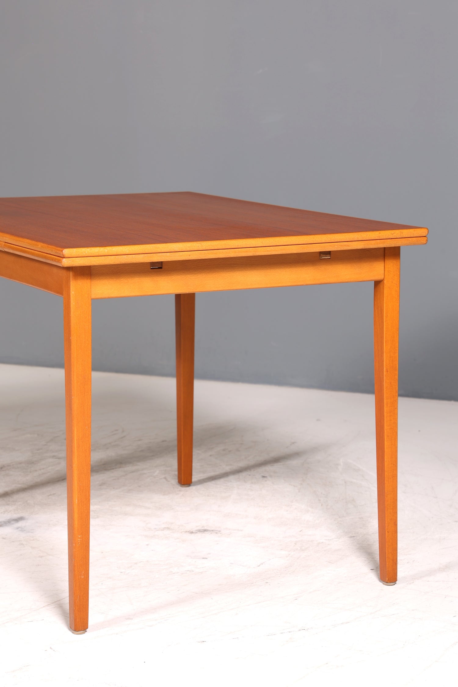 Traumhafter Mid Century Esstisch ausziehbarer Danish Design Teak Holz Küchentisch Esszimmer Tisch