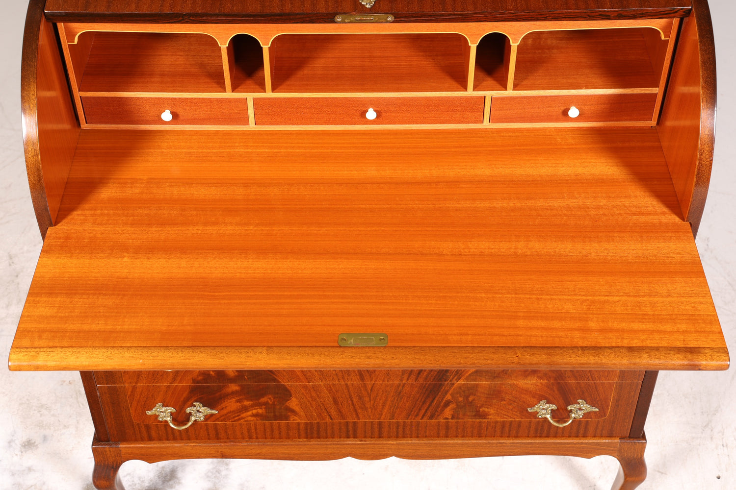 Stilvoller Rollladensekretär im Barock Stil Büro Kommode Sekretär Schreibkommode Schreibtisch