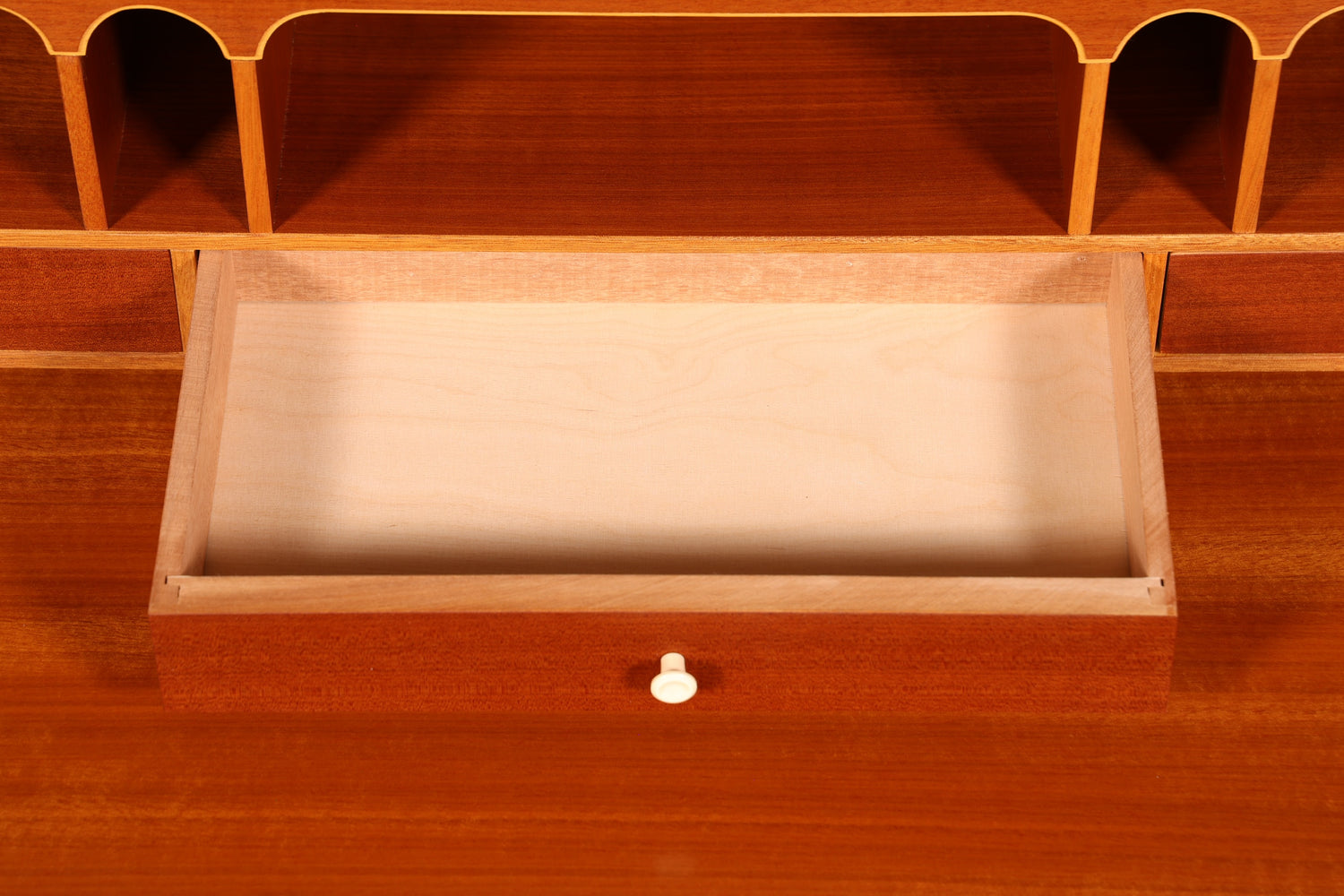 Stilvoller Rollladensekretär im Barock Stil Büro Kommode Sekretär Schreibkommode Schreibtisch