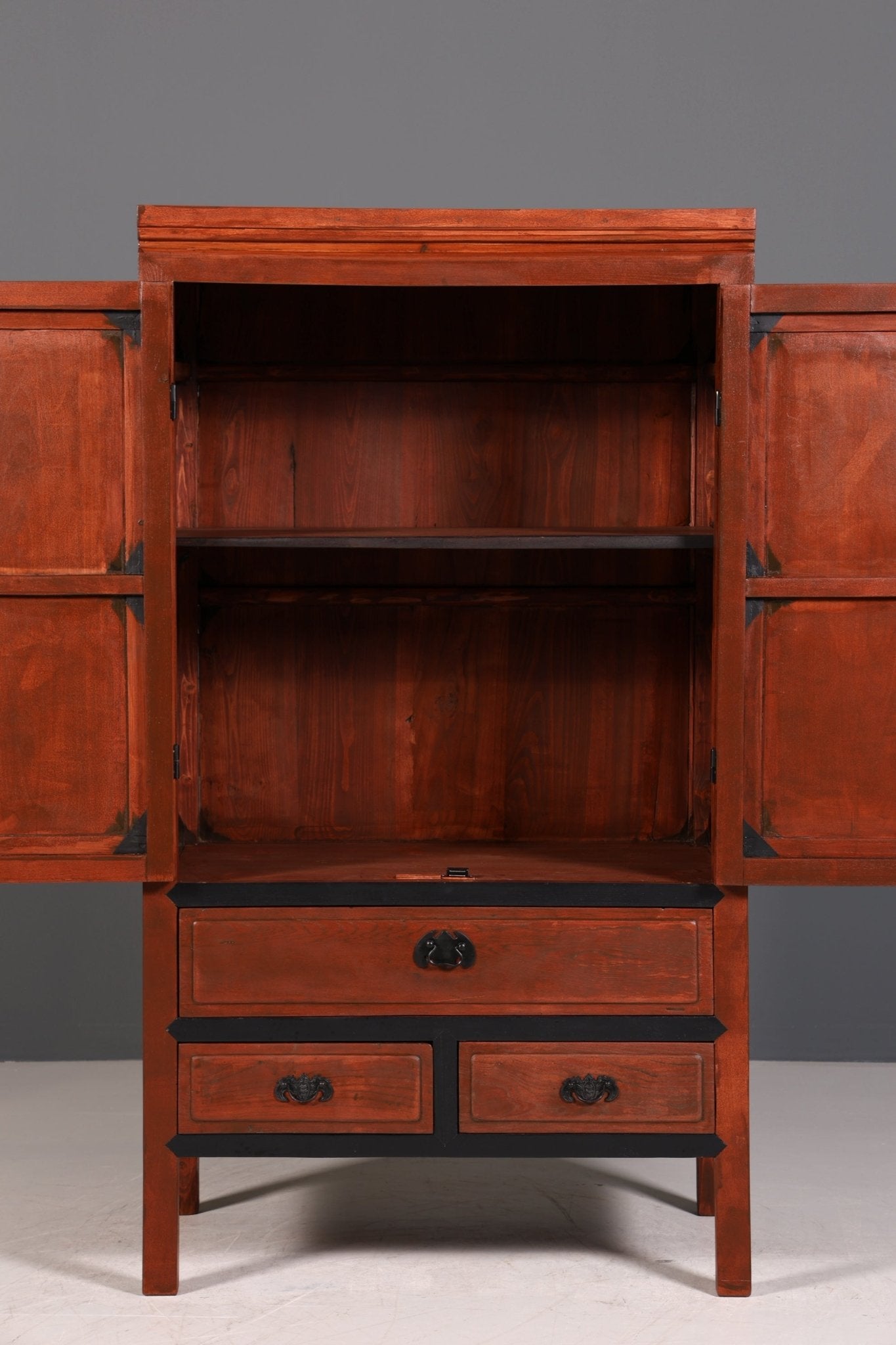 Seltener Chinesischer Schrank China Kommode Asia Wäscheschrank Dielenschrank