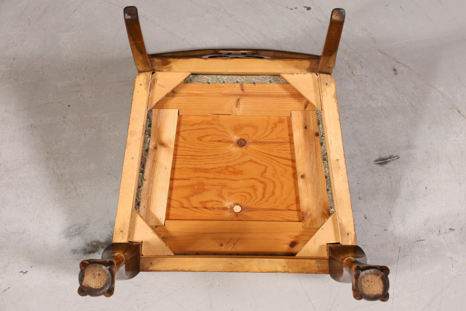 4x Wunderschöne Chippendale Stühle Barock Stil Stuhlset Polsterstuhl Set Englisch Küchenstühle Esszimmer Stühle