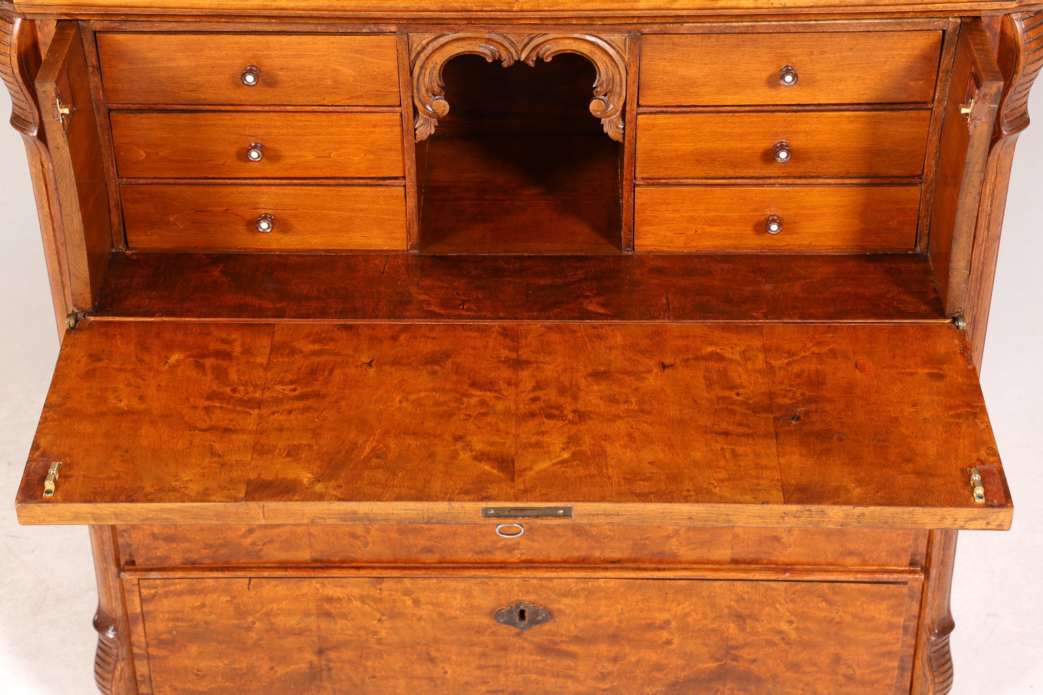 Wunderschöner Louis Philippe Sekretär um 1880 Gründerzeit Antik Schrank Schreibtisch