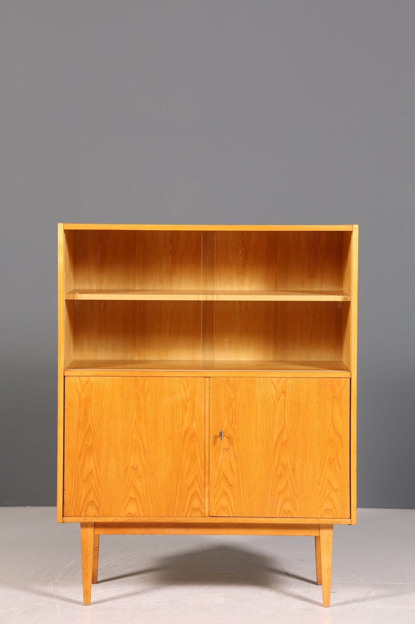 Schlichtes Original Hellerau Vitrine Mid Century Vertiko Schrank Franz Ehrlich 602 Kommode Regal