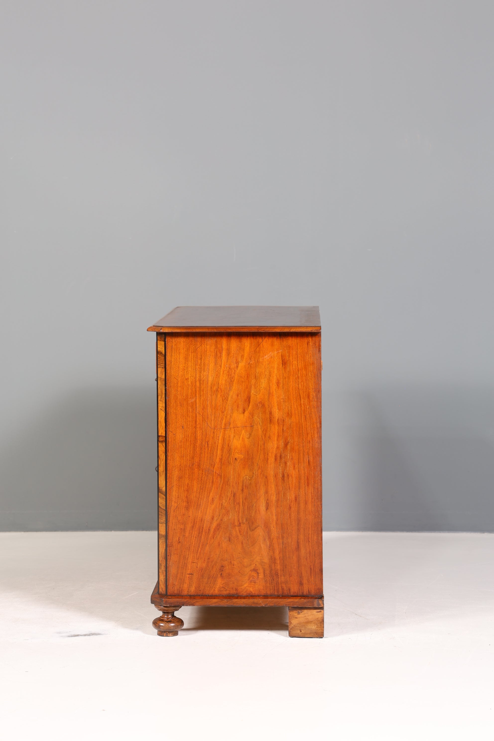 Wunderschöner Gründerzeit Schrank Kommode Louis Philippe Nussbaum Schubladen Kommode um 1880