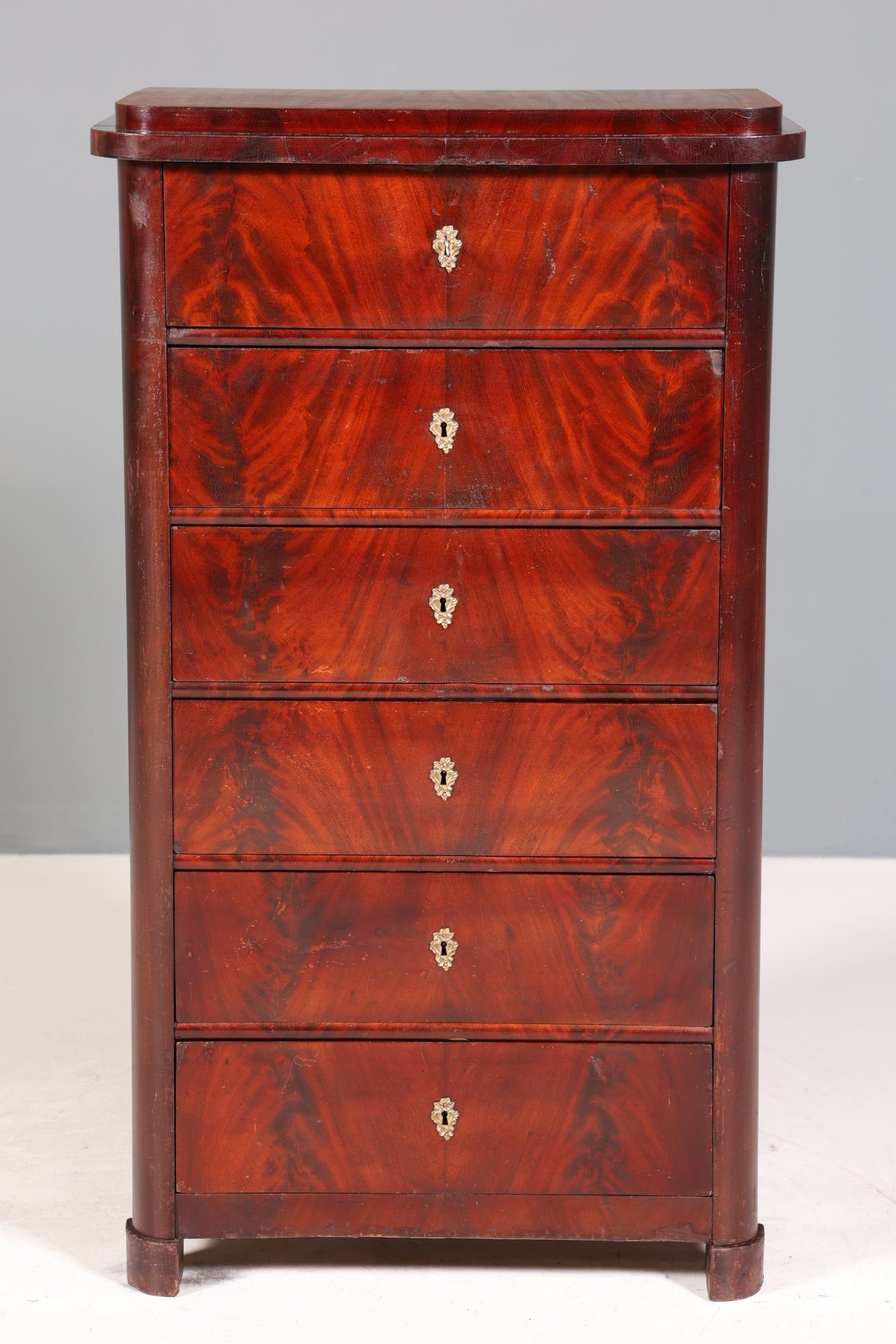 Wunderschöne Louis Philippe Chiffoniere um 1880 Gründerzeit Vertiko Schrank Semainier