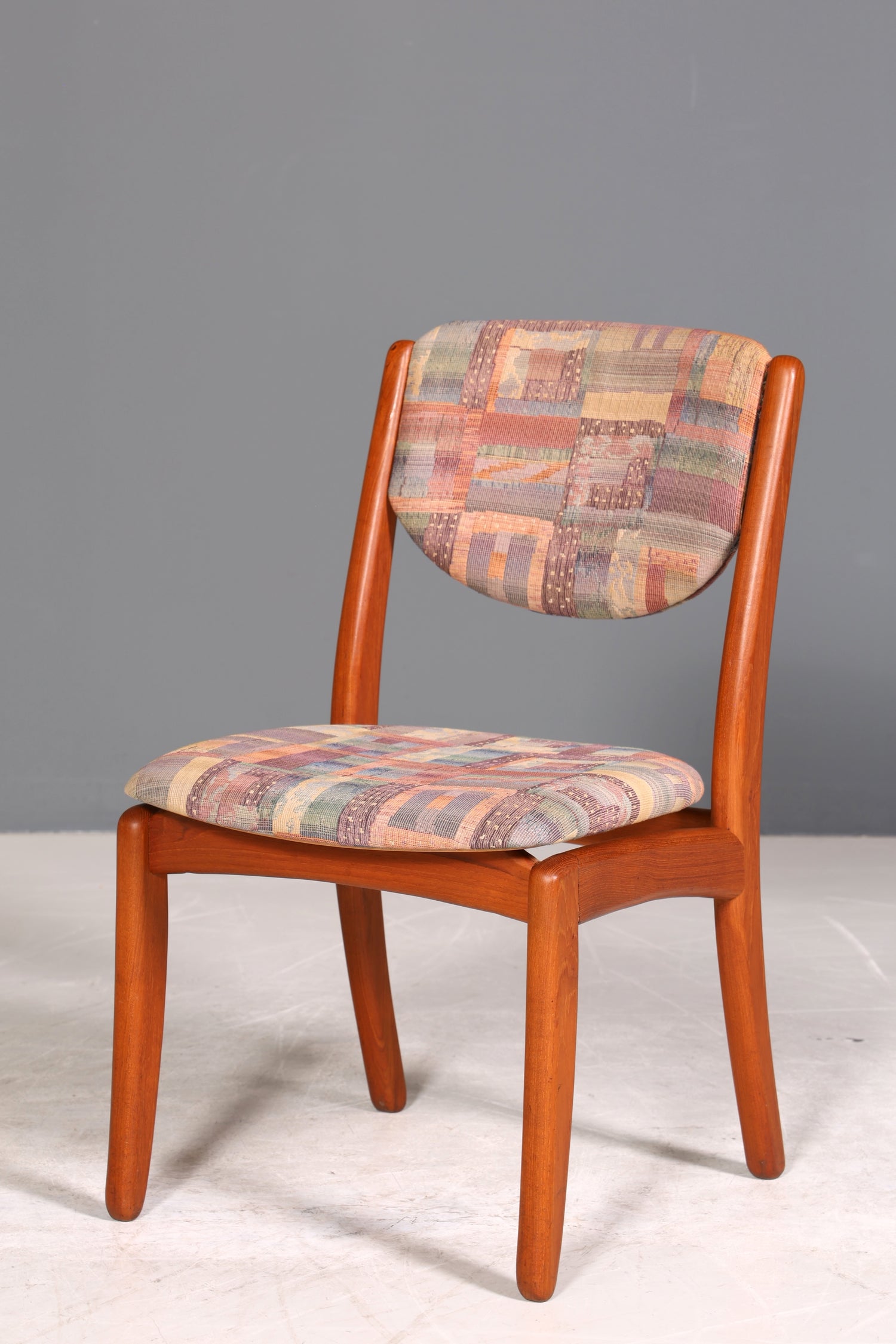 4x Schlichte Mid Century Stühle Retro Stuhlset Danish Design Küchenstühle Teak Holz Esszimmer Stühle