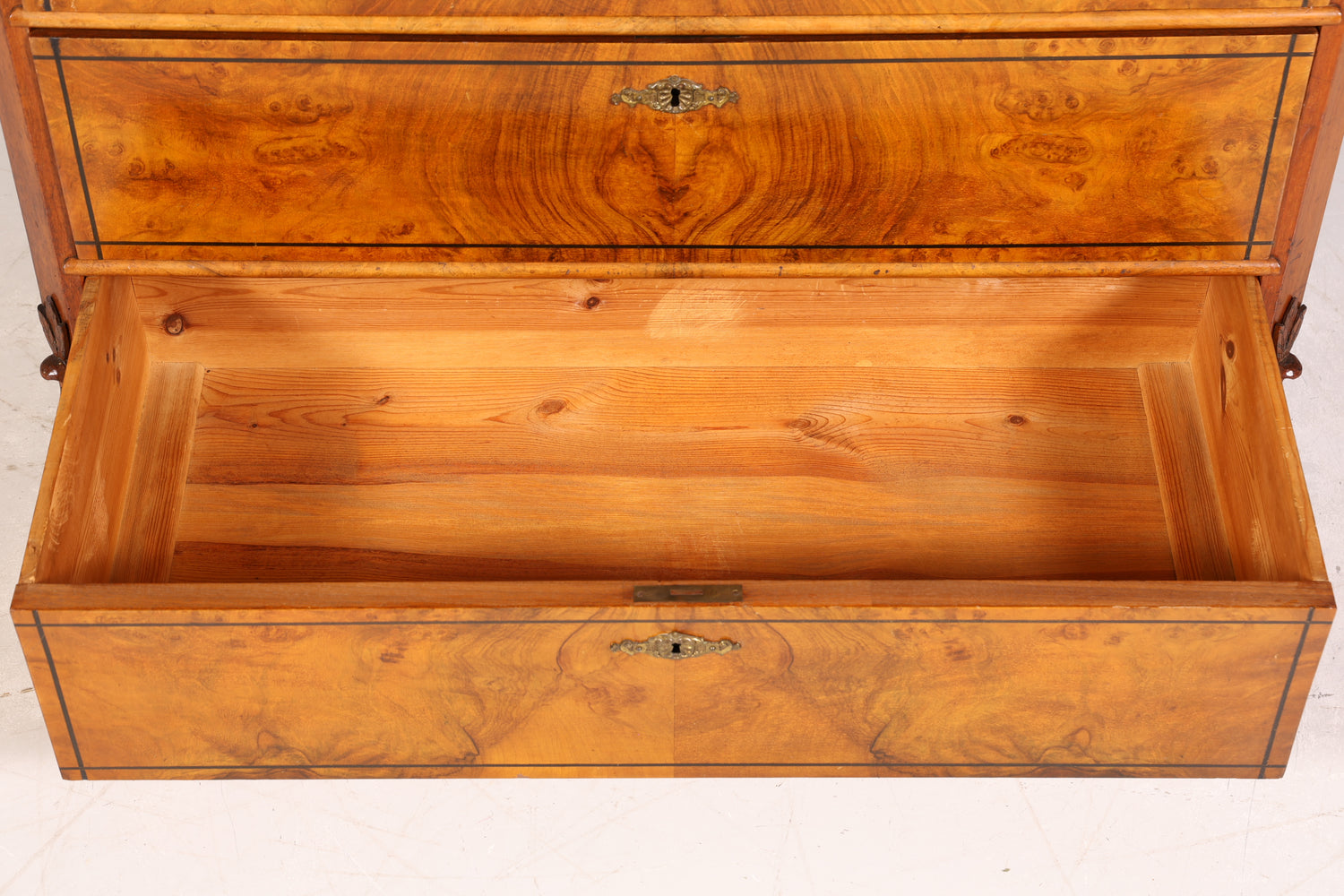 Stilvoller Louis Philippe Sekretär um 1880 Gründerzeit Antik Vertiko Schrank Chiffoniere Schubladenkommode