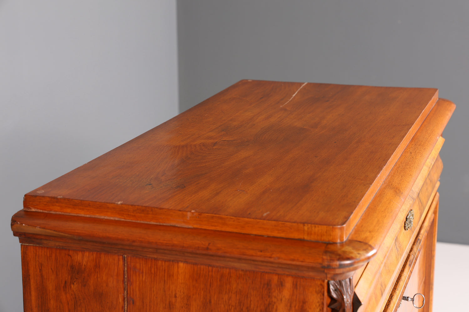 Stilvoller Louis Philippe Sekretär um 1880 Gründerzeit Antik Vertiko Schrank Chiffoniere Schubladenkommode