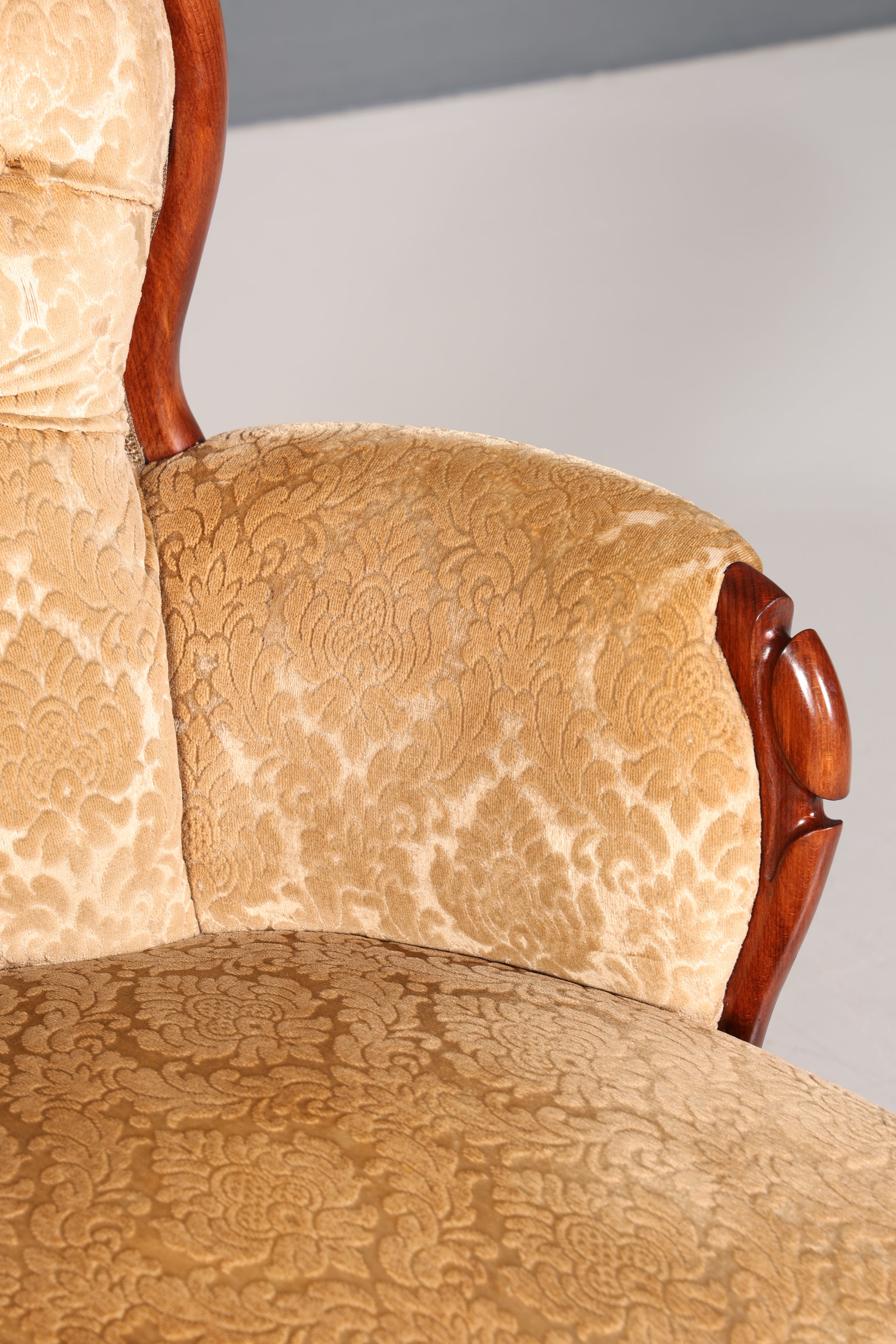 Edler Sessel im Louis Philippe Stil 60s "Bergère" Barock Stil Sessel Lounge Sessel 2 von 2