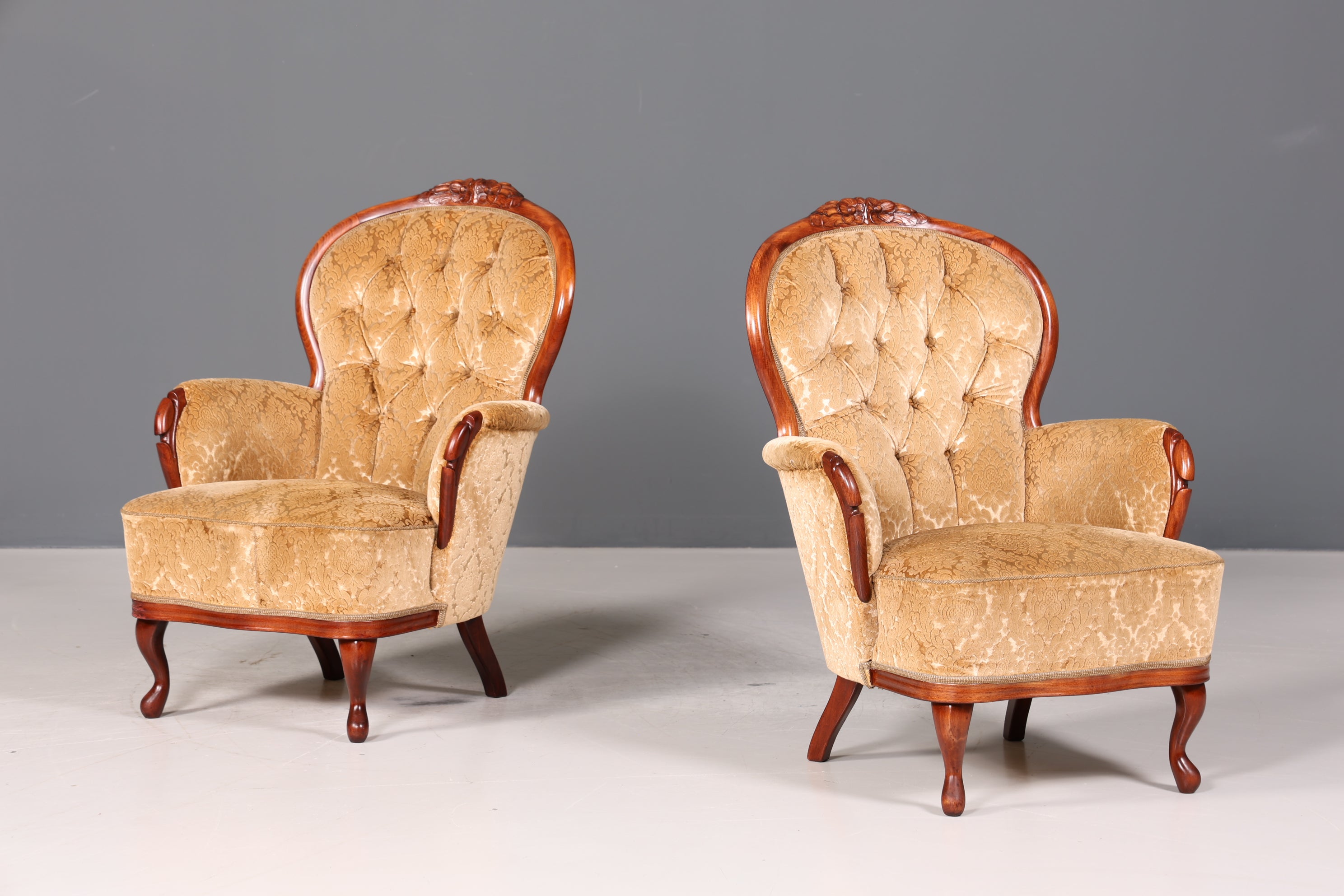 Edler Sessel im Louis Philippe Stil 60s "Bergère" Barock Stil Sessel Lounge Sessel 2 von 2
