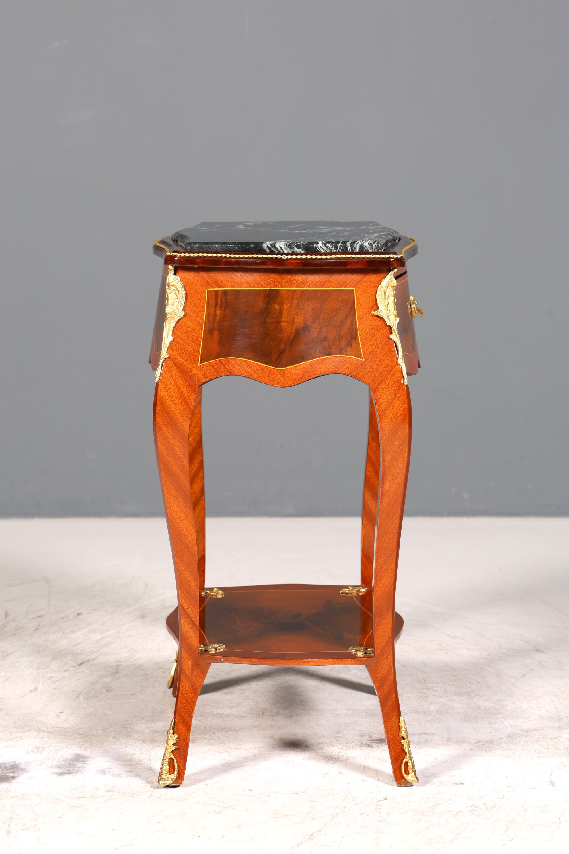 Traumhafter Louis XV Beistelltisch Barock Stil Ablagetisch Marmor Kommode Telefontisch