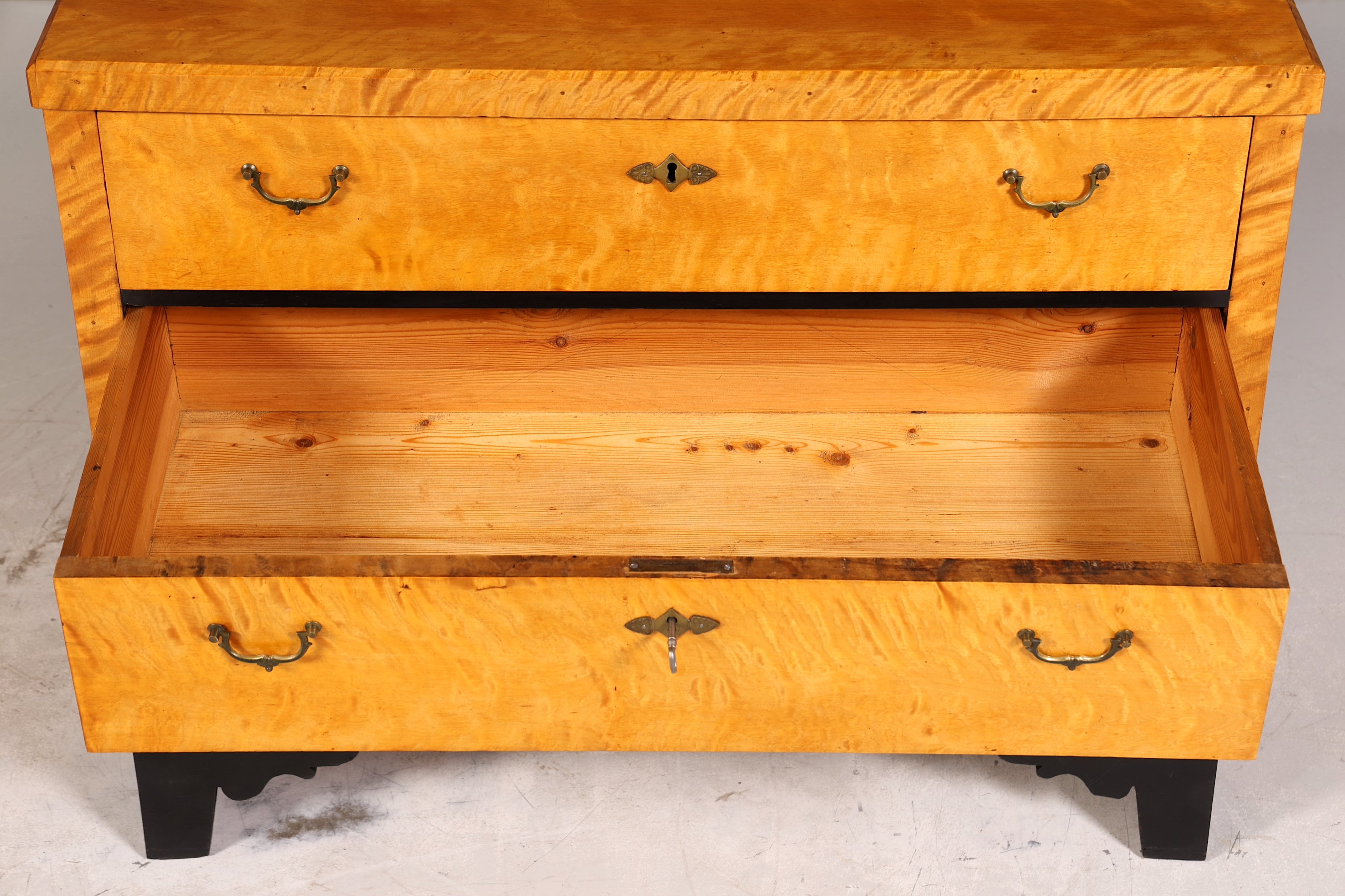 Stilvolle Biedermeier Kommode Antik Schrank Schubladenkommode Wäschekommode