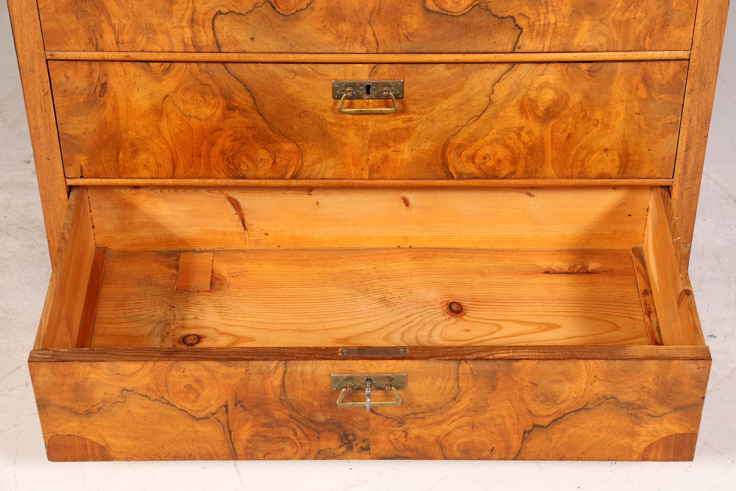 Stilvoller Gründerzeit Sekretär Vertiko Highboard Louis Philippe Vertiko Kommode um 1880