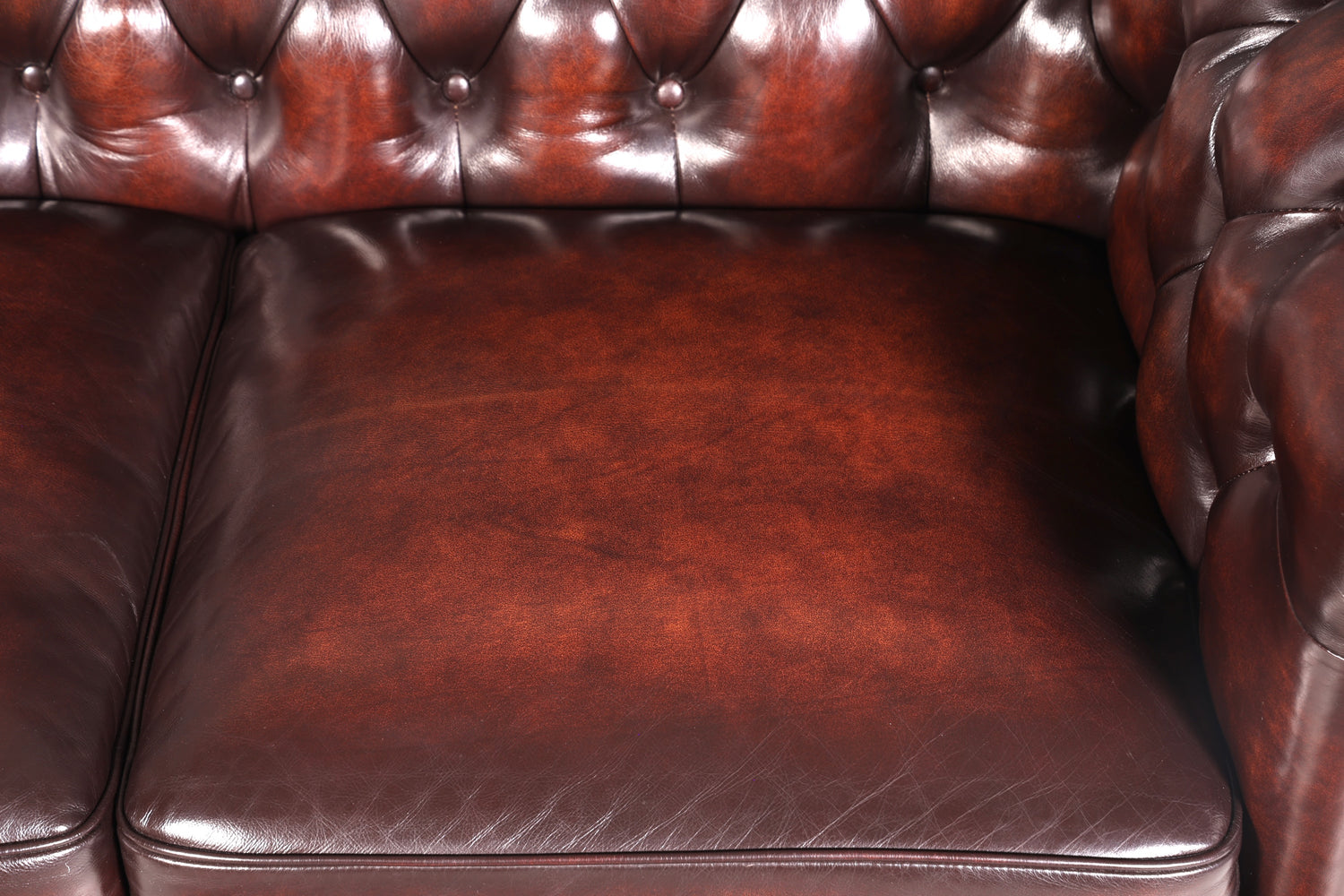 Wunderschönes Original Chesterfield Sofa 2-Sitzer Couch England Polstersofa