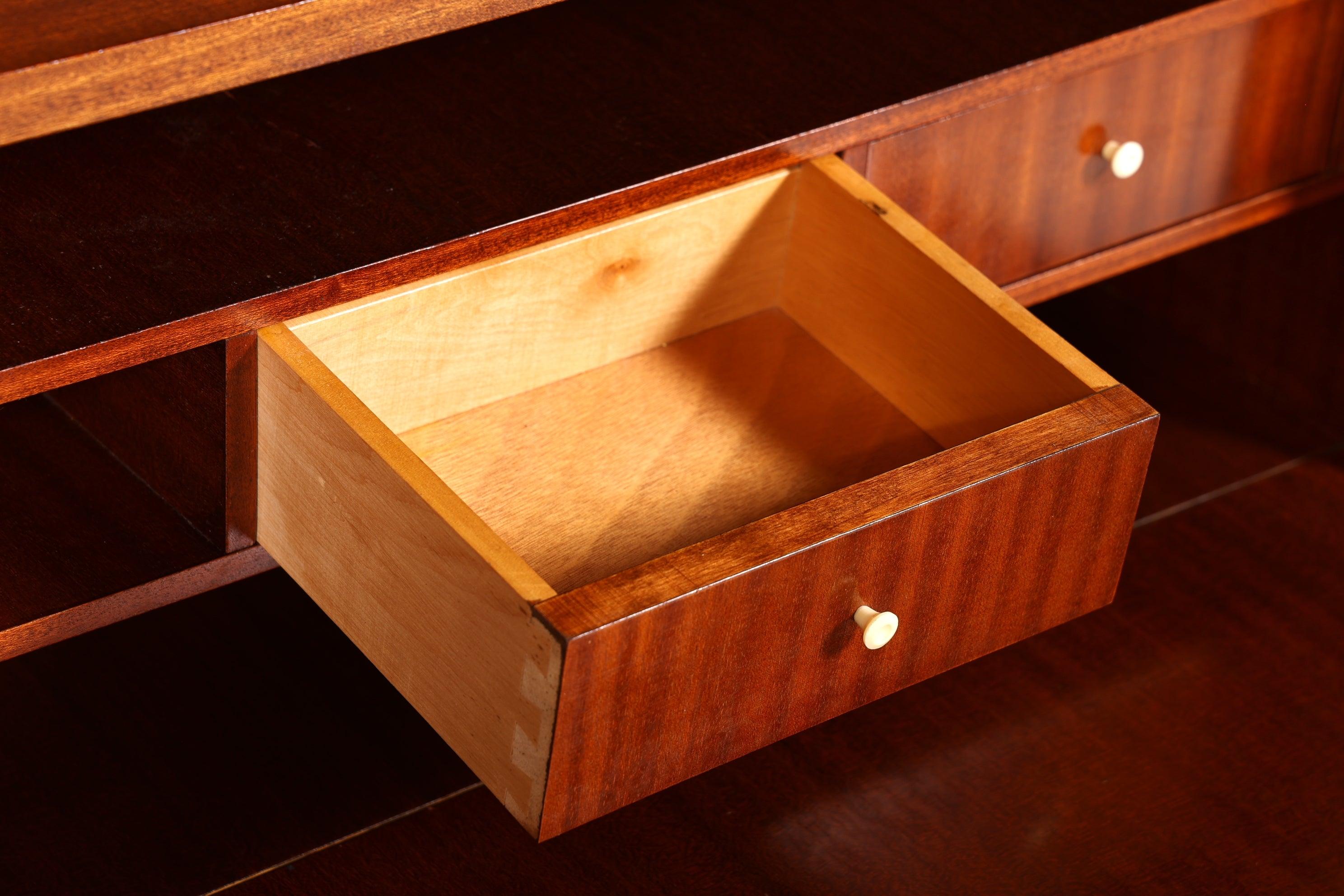 Traumhafter Mid Century Schrank Retro Sekretär Bücherregal Vintage Highboard Holz Regal 60er Jahre