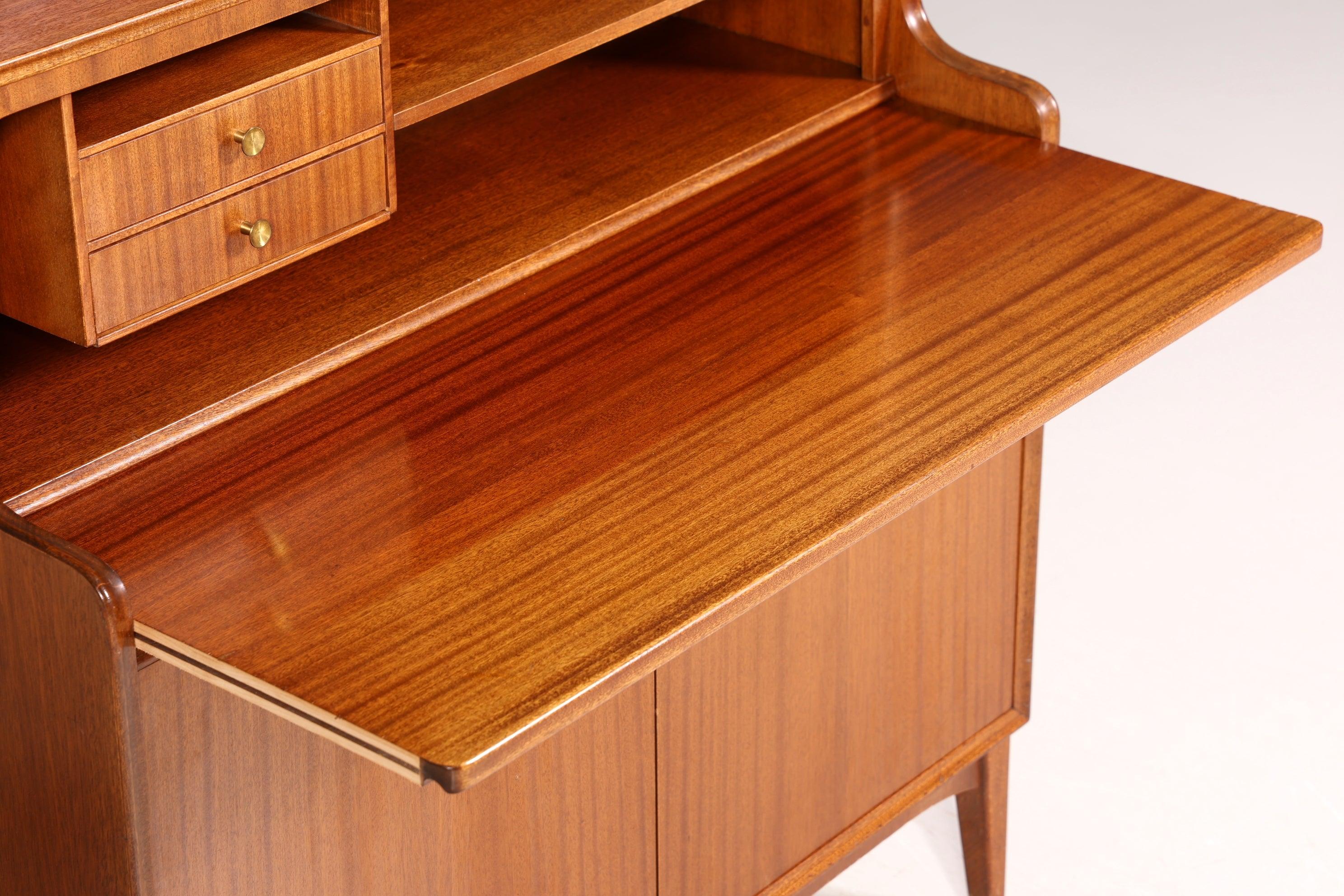 Stilvoller Mid Century Schrank "Made in Denmark" Highboard Sekretär Holz Regal Danish Design
