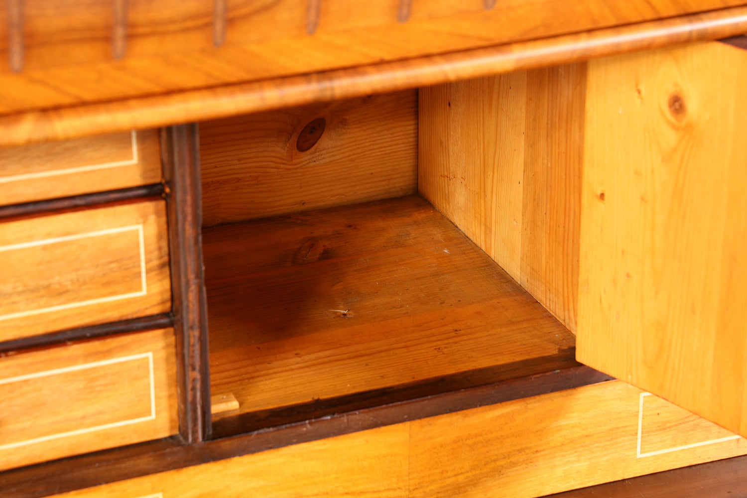 Edler Gründerzeit Sekretär Vertiko Highboard Louis Philippe Kommode Sekretär Schrank um 1880