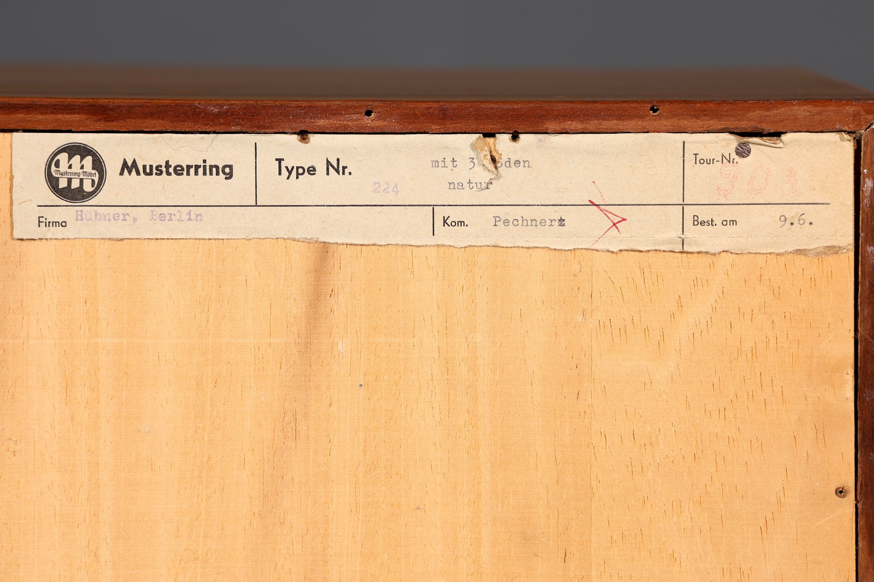 Wunderschönes Original Musterring Regal Vintage Bücherregal Mid Century 60er Jahre Holz Regal 1 von 2