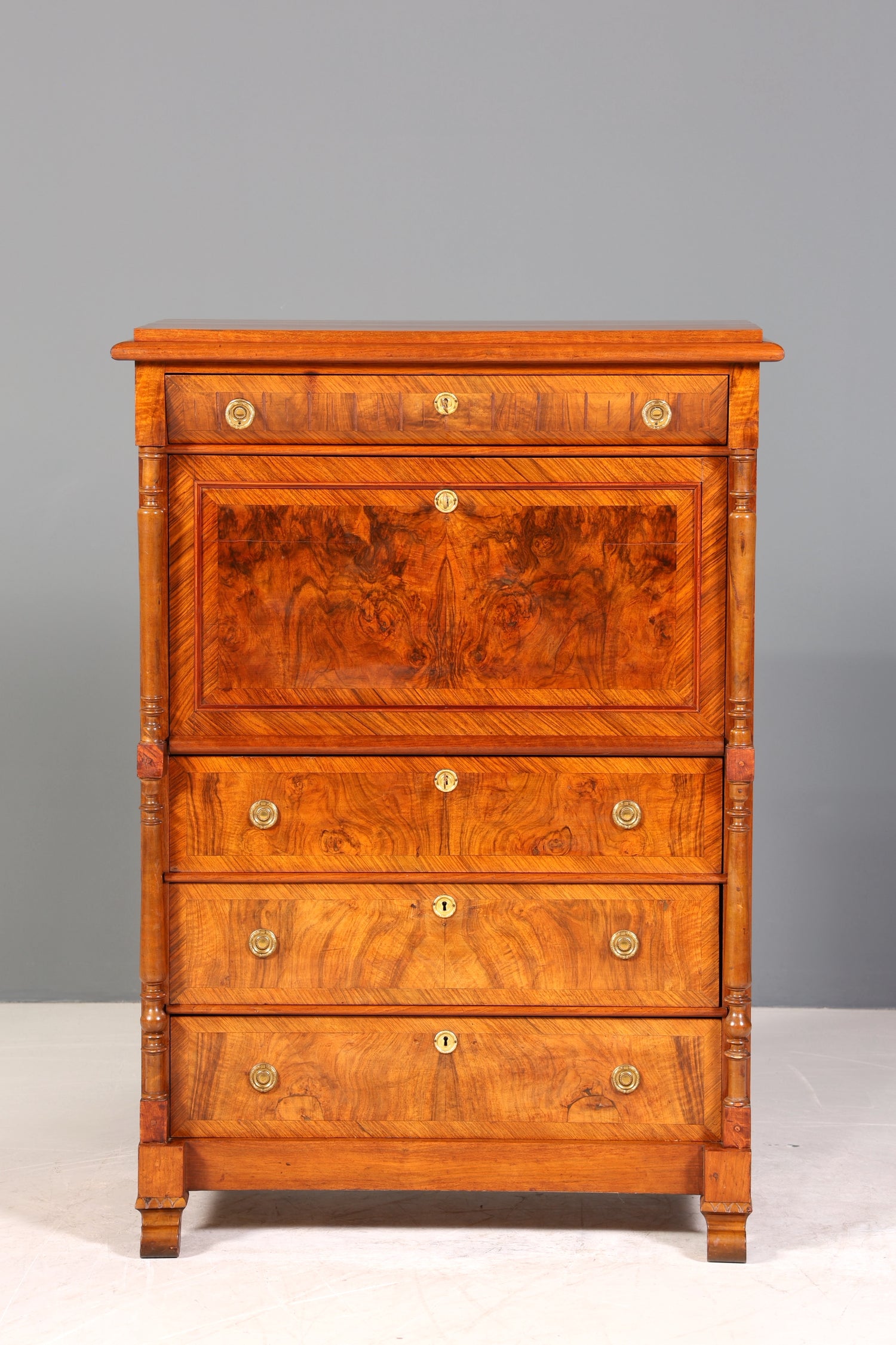 Edler Gründerzeit Sekretär Vertiko Highboard Jugendstil Kommode Schrank um 1880