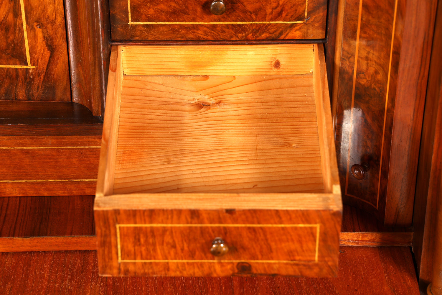 Edler Gründerzeit Sekretär Vertiko Highboard Jugendstil Kommode Schrank um 1880