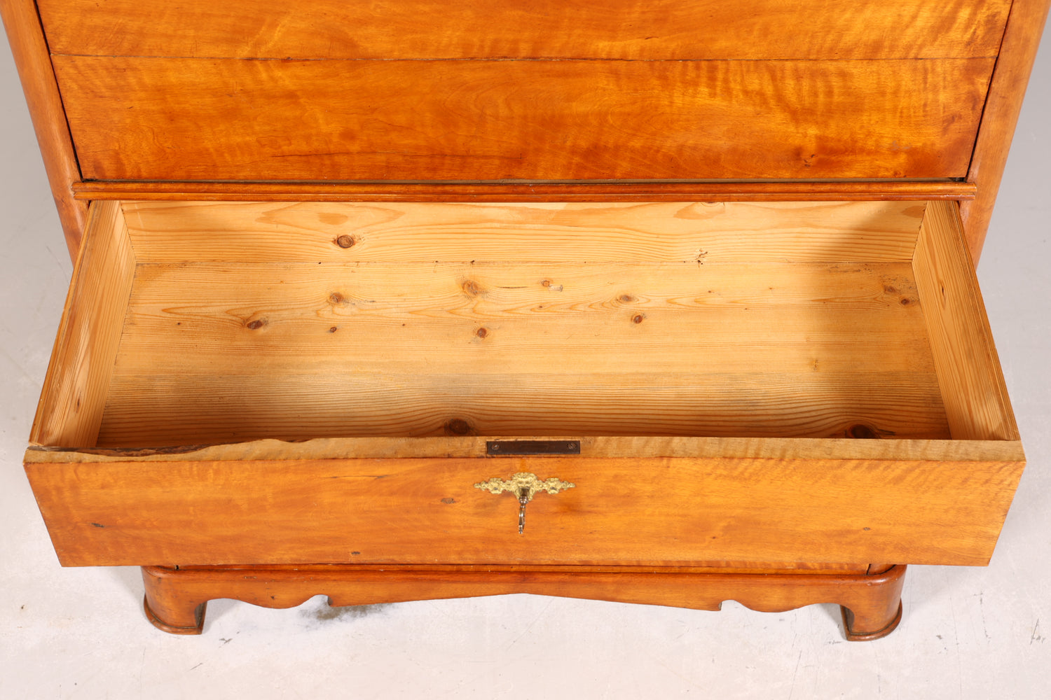 Stilvoller Biedermeier Sekretär Vertiko Louis Philippe  Kommode Schubladenkommode