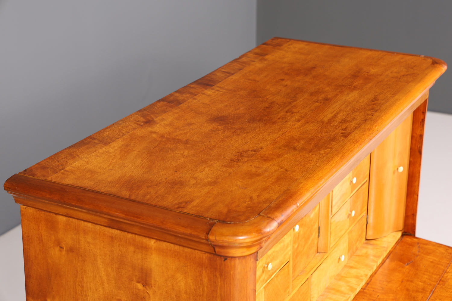 Stilvoller Biedermeier Sekretär Vertiko Louis Philippe  Kommode Schubladenkommode