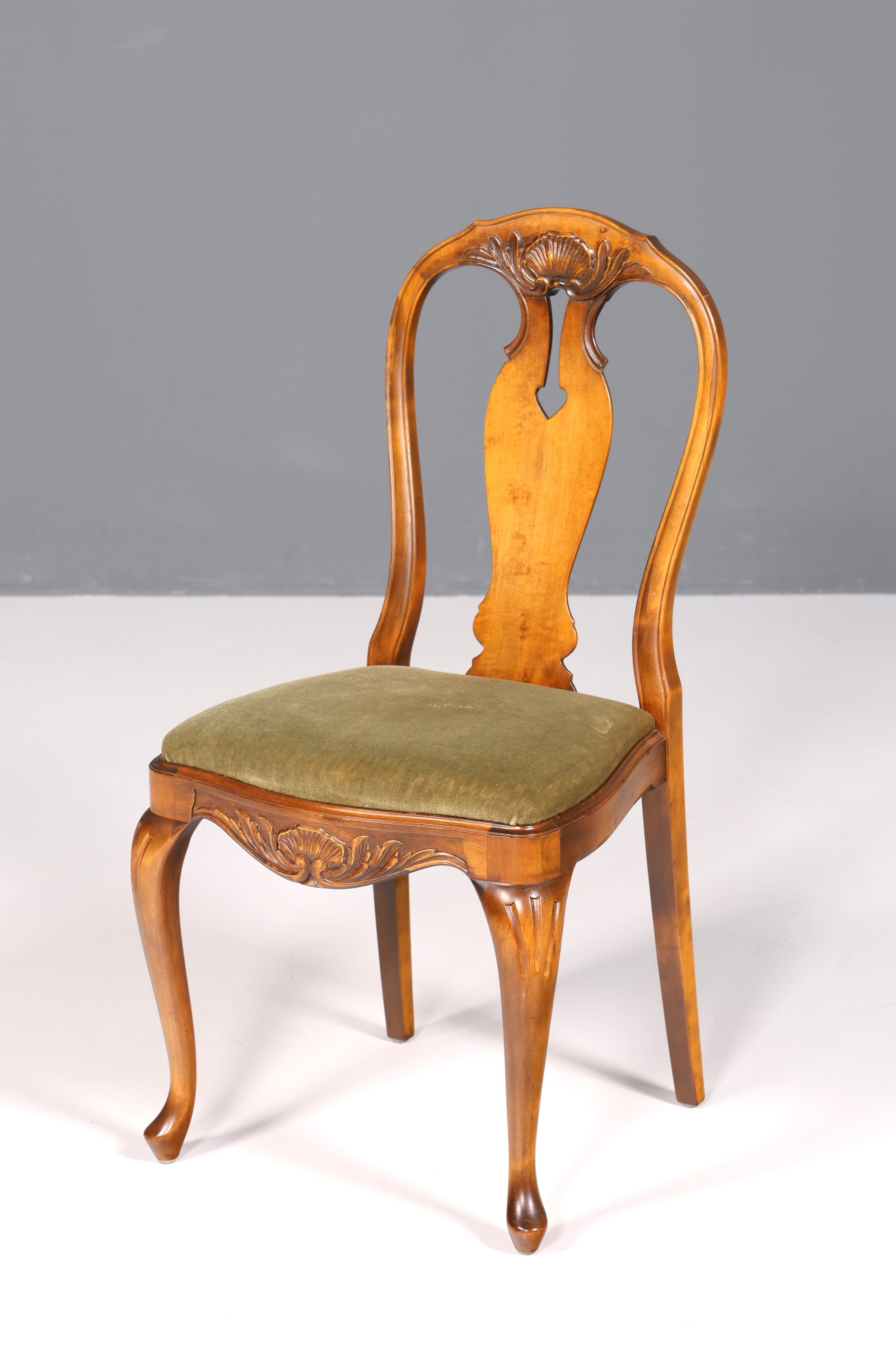 6x Wunderschöne Chippendale Stühle Barock Stil Stuhlset Polsterstuhl Set Küchenstühle Esszimmer Stühle