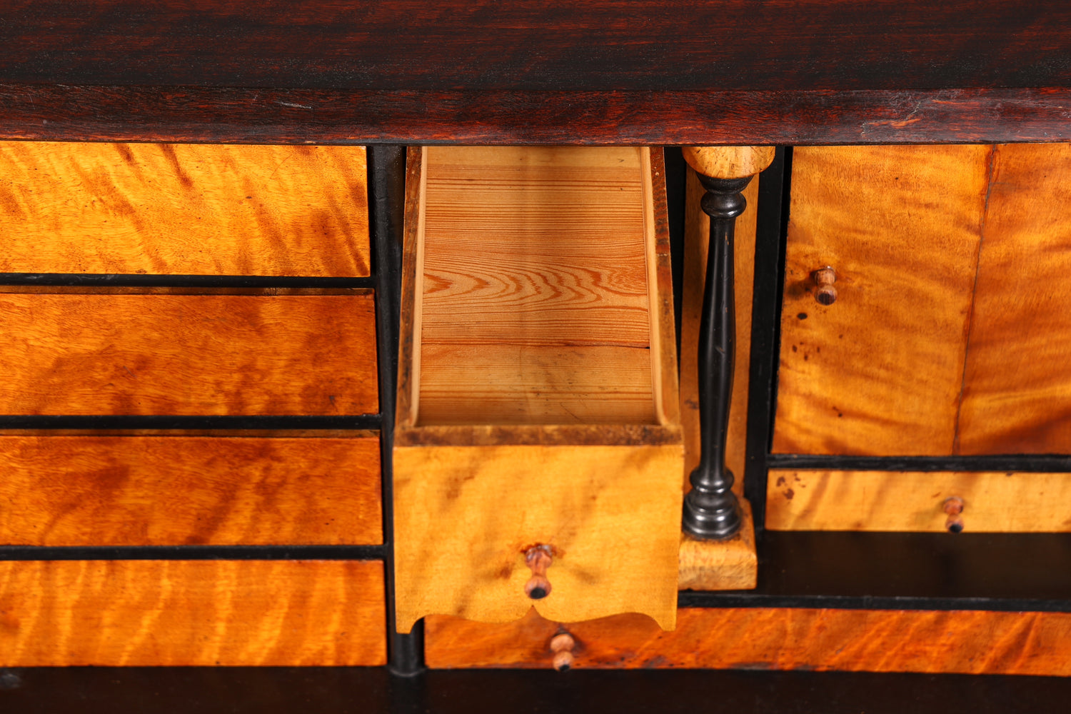 Wunderschöner Original Biedermeier Sekretär um 1860 Englisch Kommode Antik Bürokommode