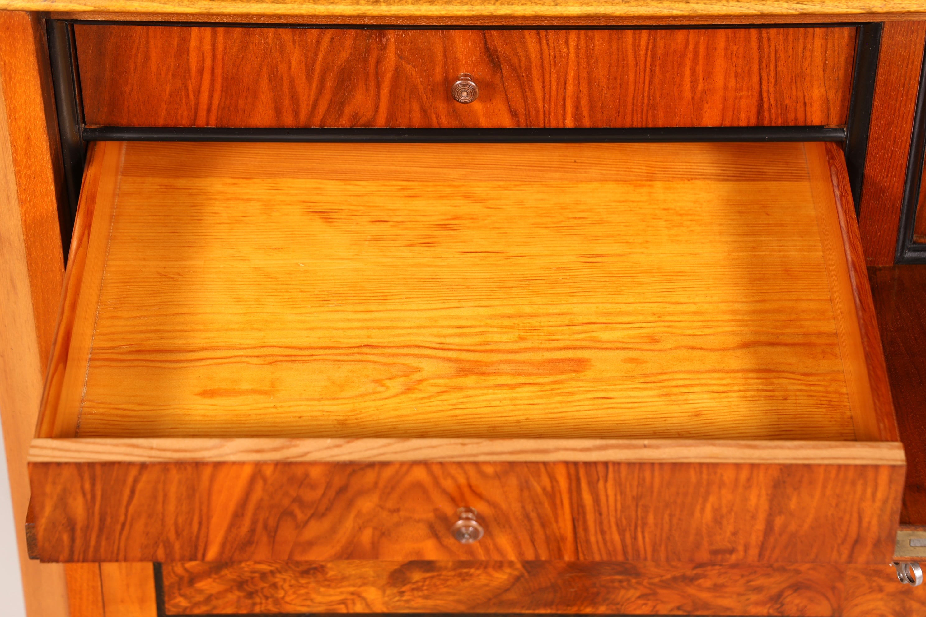 Wunderschöner Biedermeier Sekretär Antik Kommode Louis Philippe Office Schreibkommode