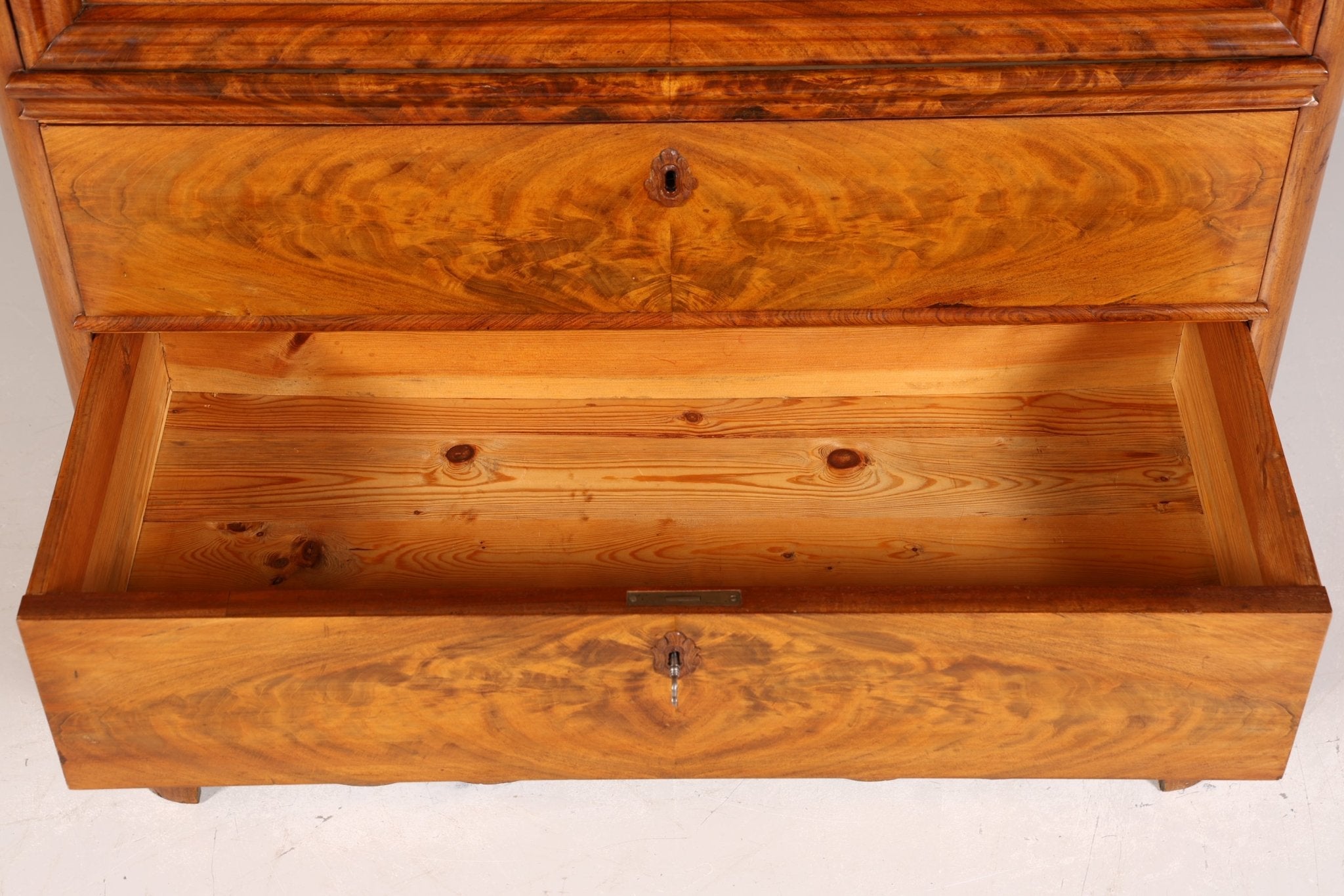 Wunderschöner Biedermeier Sekretär Vertiko Antik Kommode Louis Philippe Schreibkommode