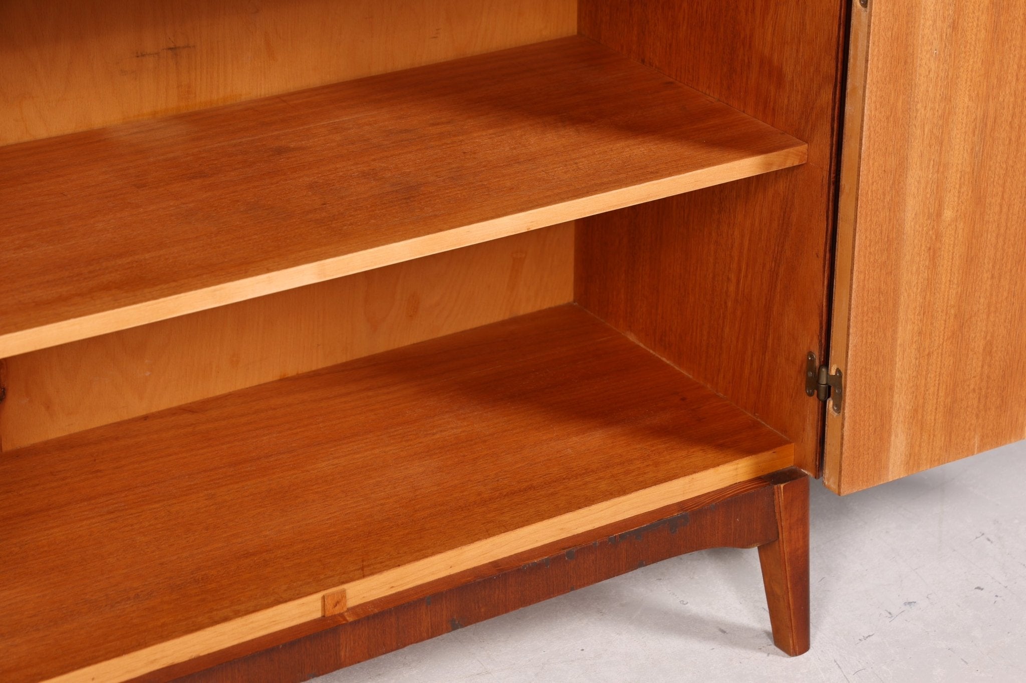 Wunderschöner Mid Century Schrank Bücherregal Vintage Sekretär Highboard Holz Regal