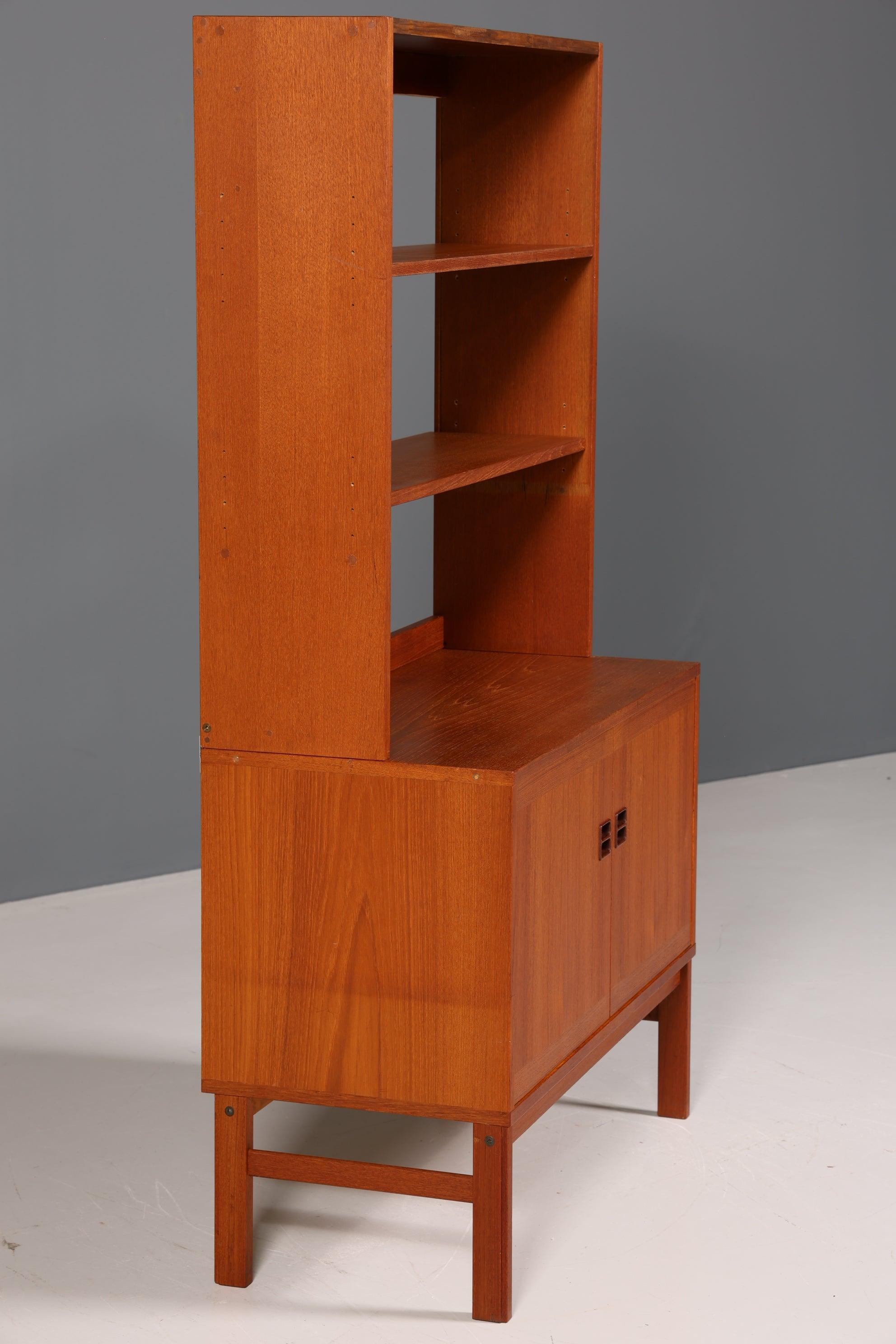 Traumhaftes Mid Century Regal "Made in Denmark" Teak Holz Bücherregal Schrank
