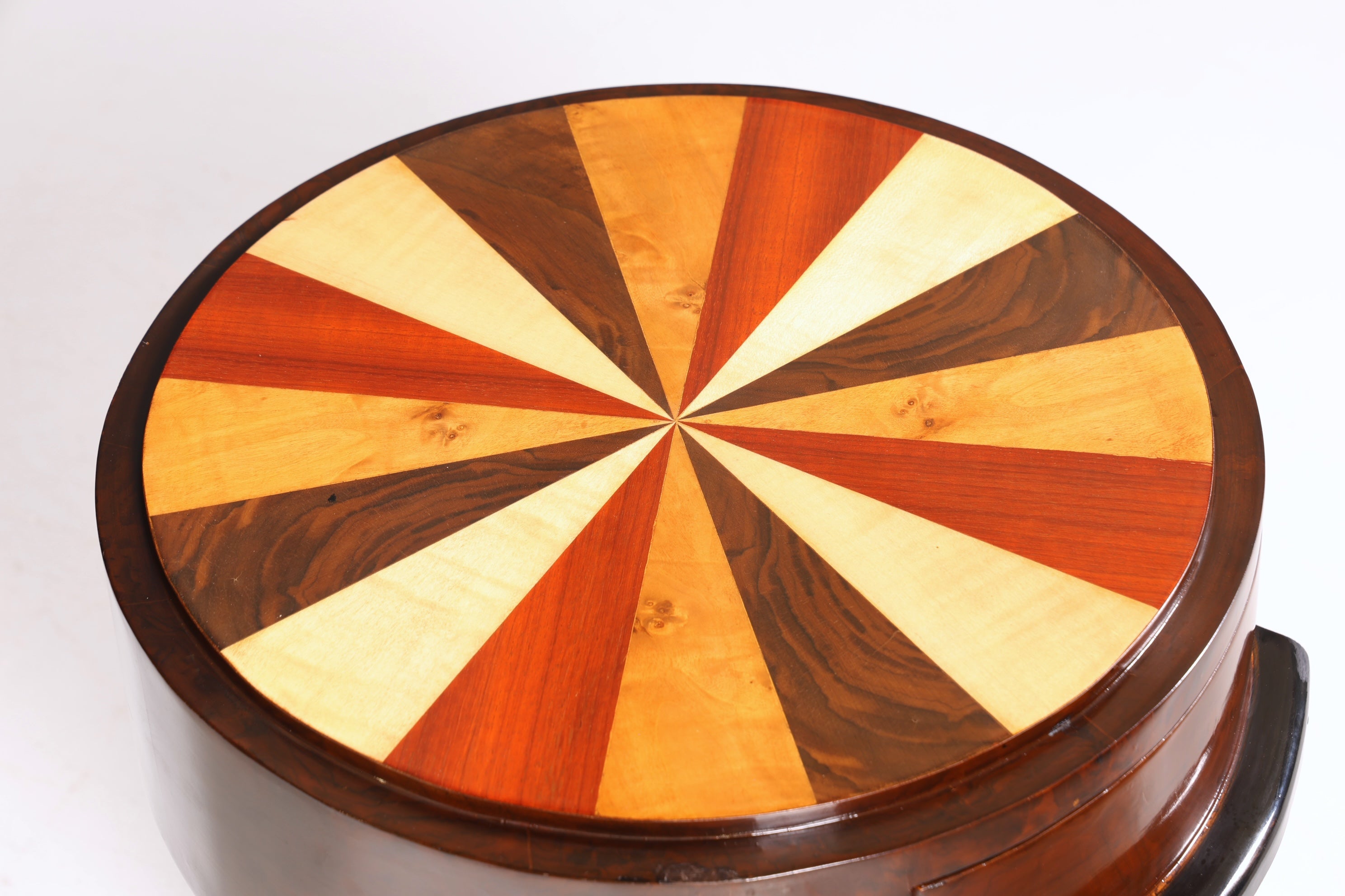 Wunderschöne Art Deco Stil Kommode Beistelltisch Nachtisch Ablagetisch bunt