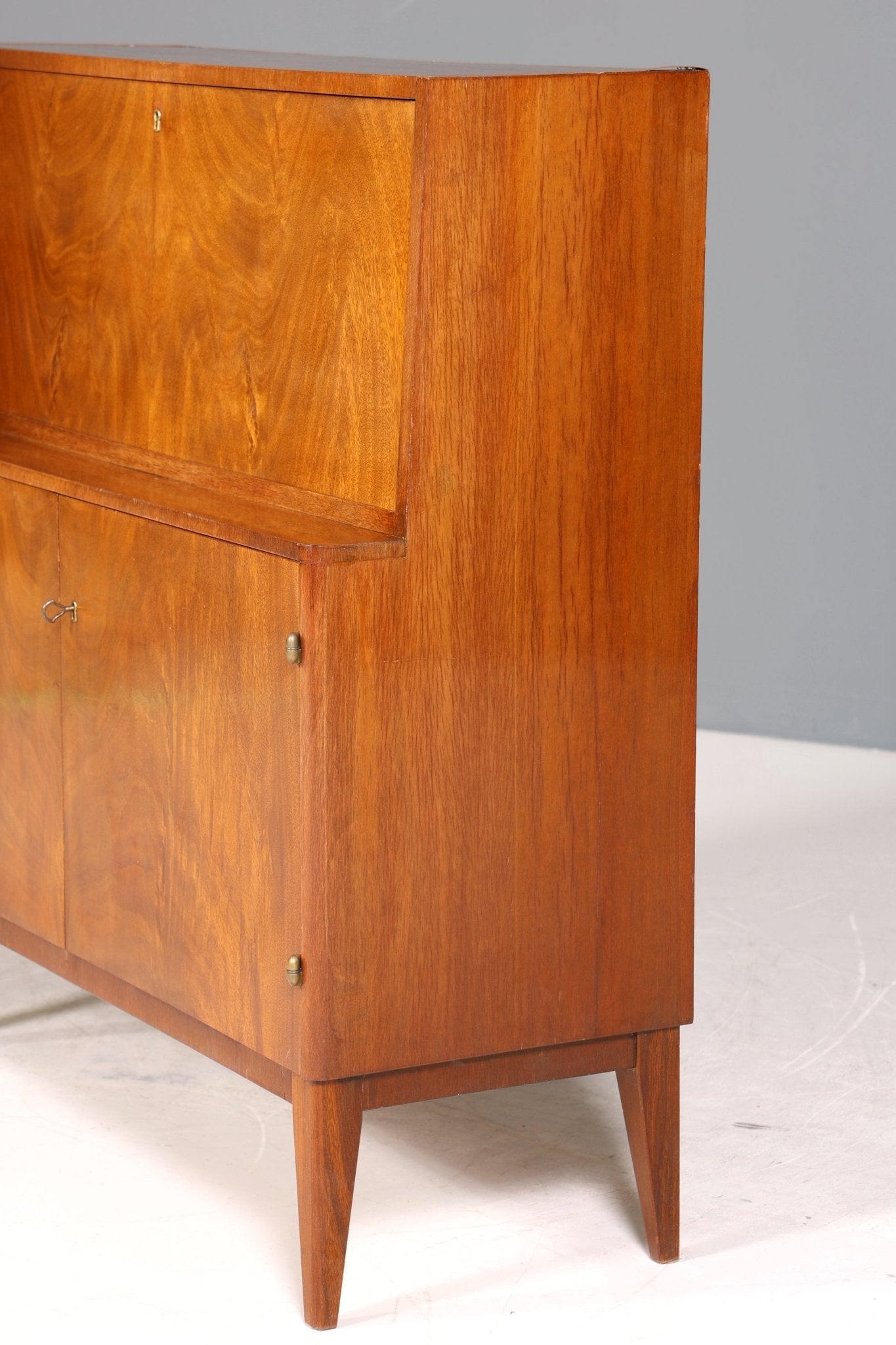 Traumhafter Mid Century Schrank Retro Bücherregal Vintage Barschrank Regal Sekretär 60er Jahre