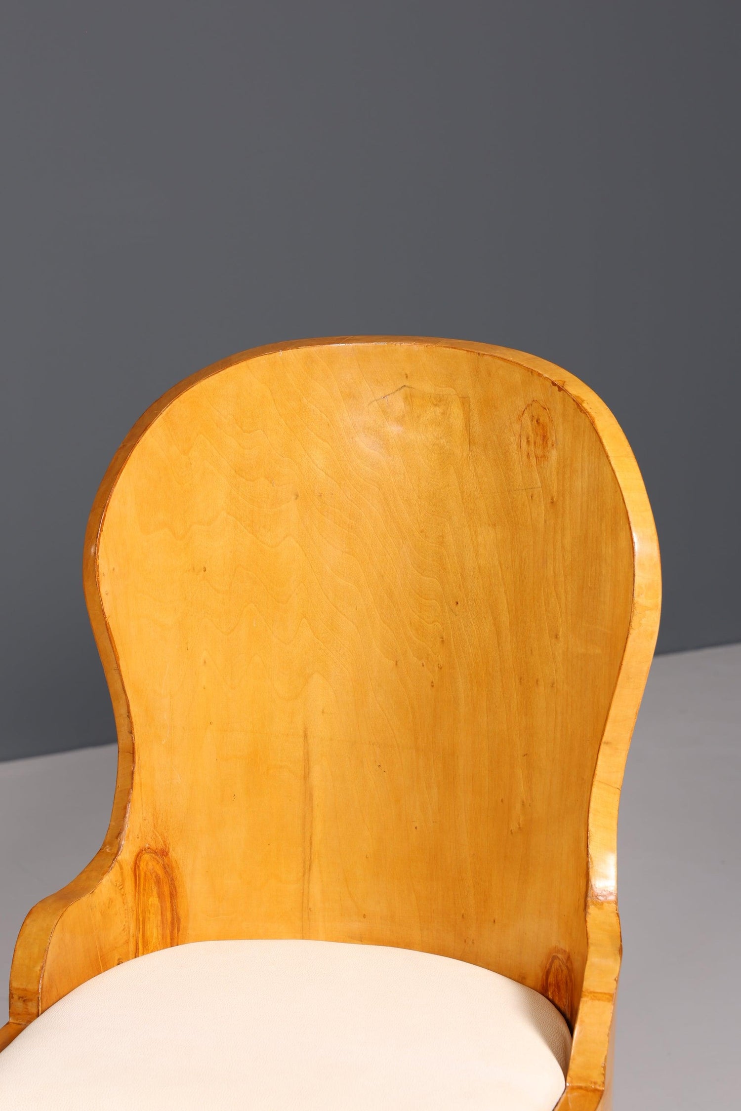 4x Wunderschöne Art Deco Stil Stühle Biedermeier Stil Sekretär Stuhl Set Birke Esszimmer Stühle