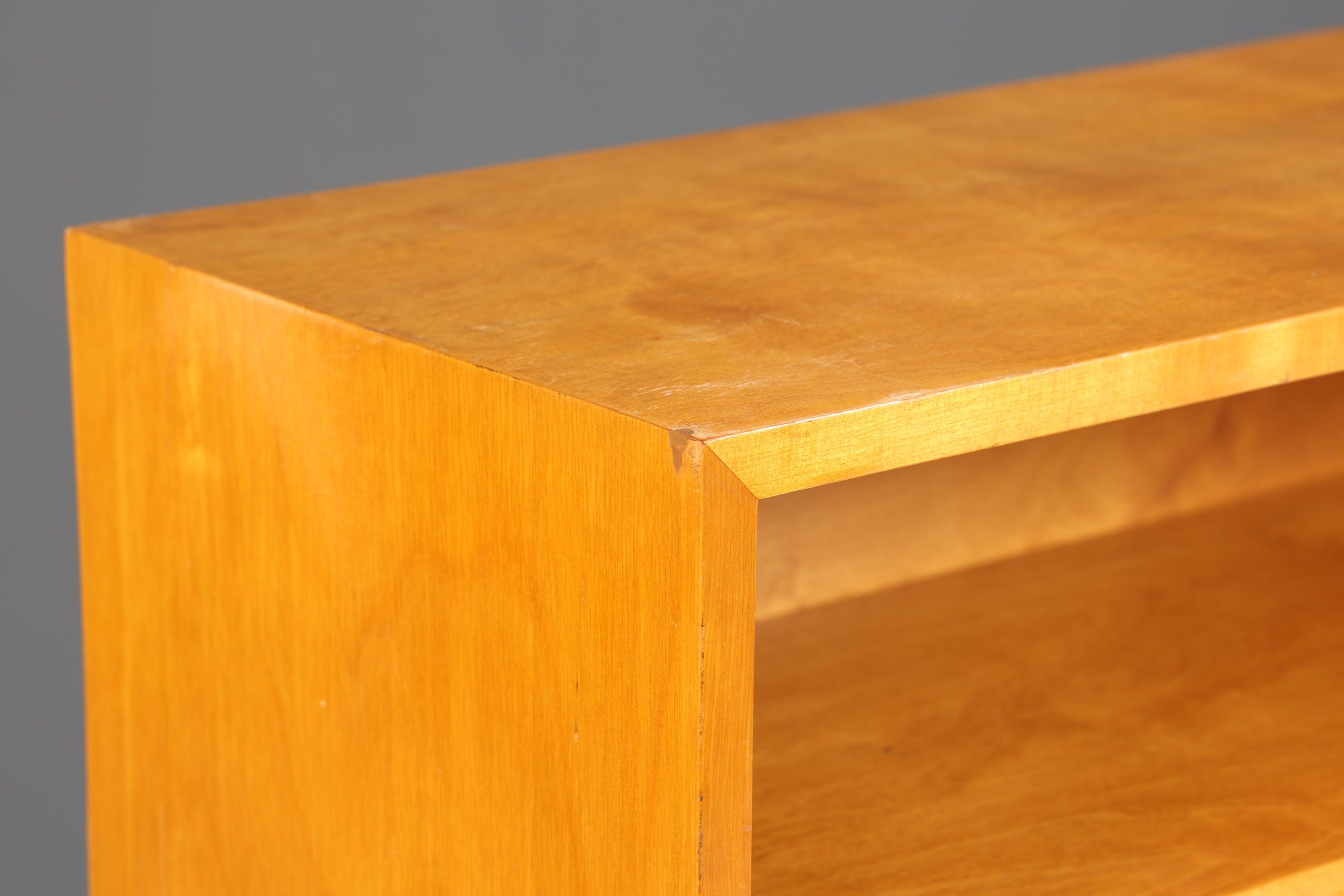Traumhaftes Mid Century Regal Vintage Bücherregal Retro Schrank 60er Jahre Buchablage Birke