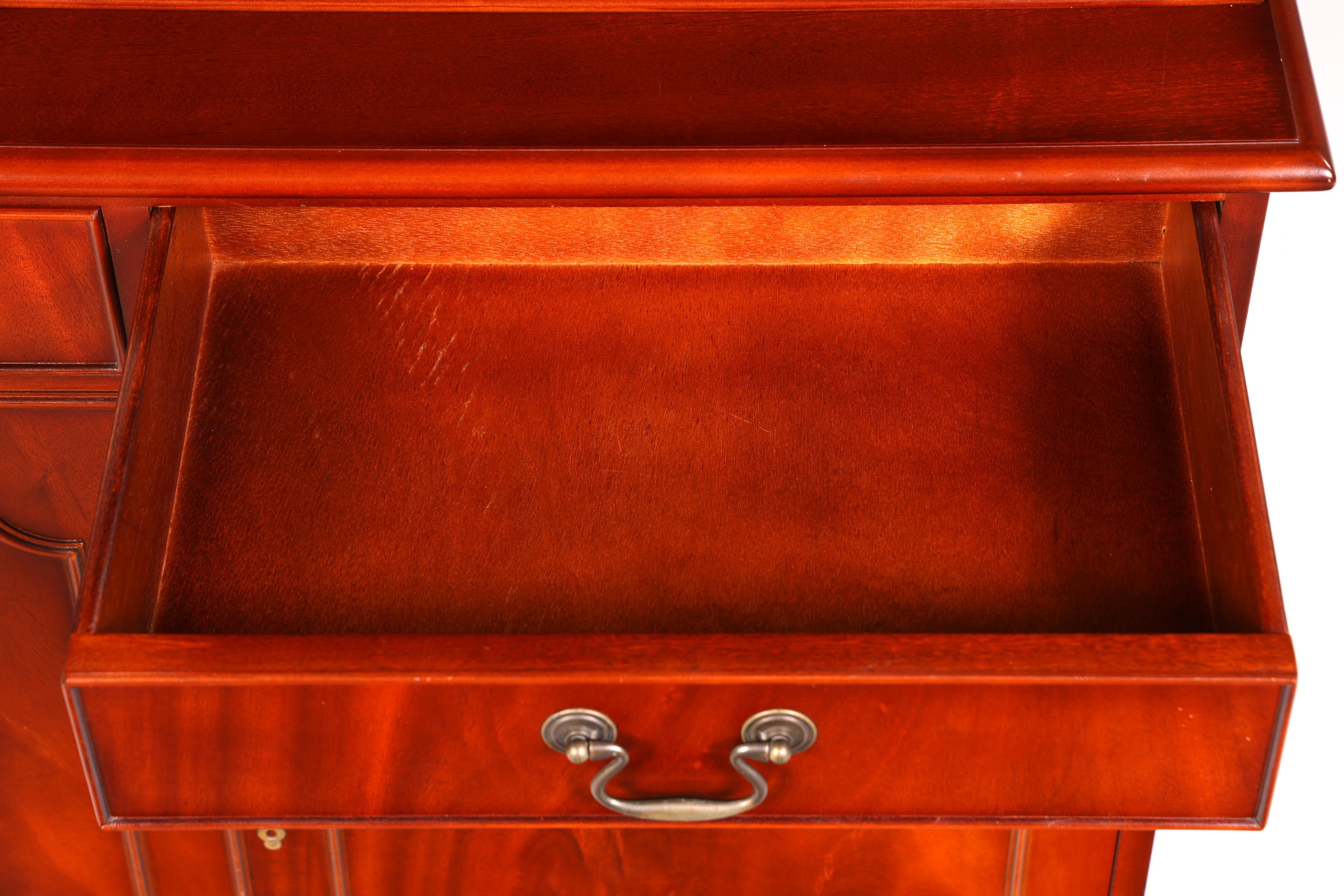 Wunderschöne Englische Vitrine Bibliothek Mahagoni Bücherschrank UK Buffet Schrank 60s Jahre