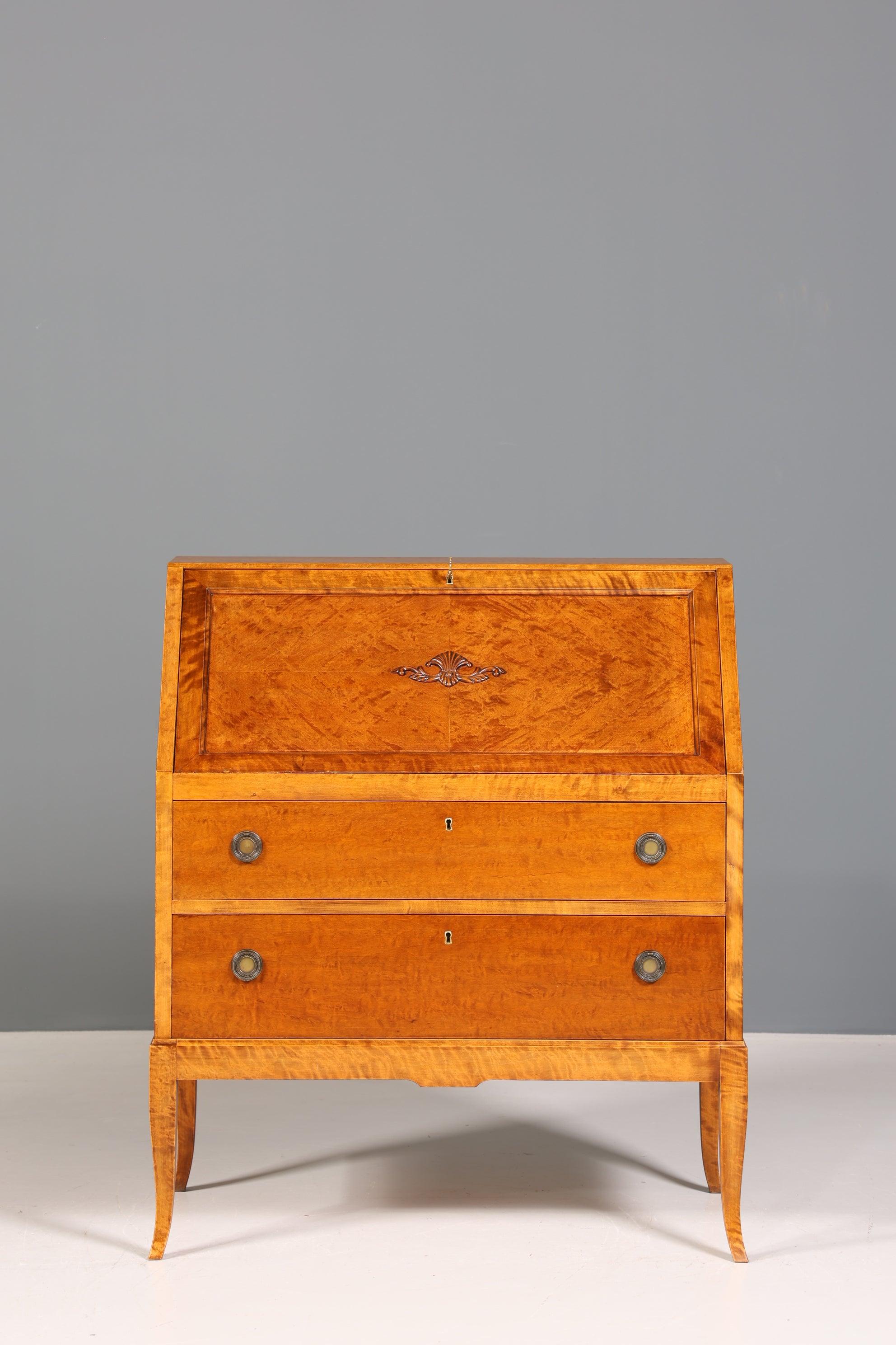 Stilvoller Sekretär um 1930 Büro Kommode echt Holz Schreibtisch Bürokommode