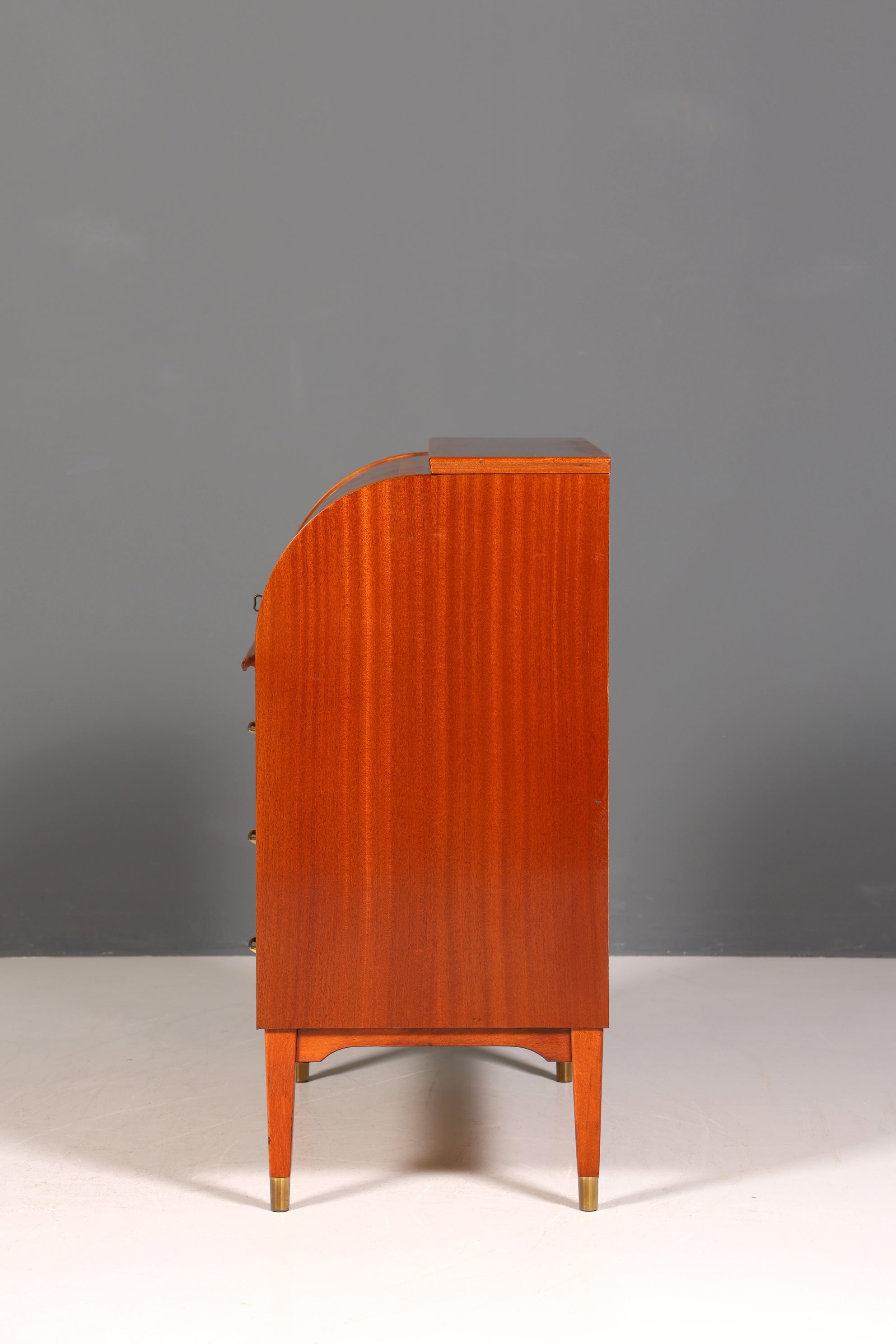 Mid Century Rollladen Sekretär von Bröderna Gustafssons Büro Schrank Schreibkommode 60s Schreibmöbel