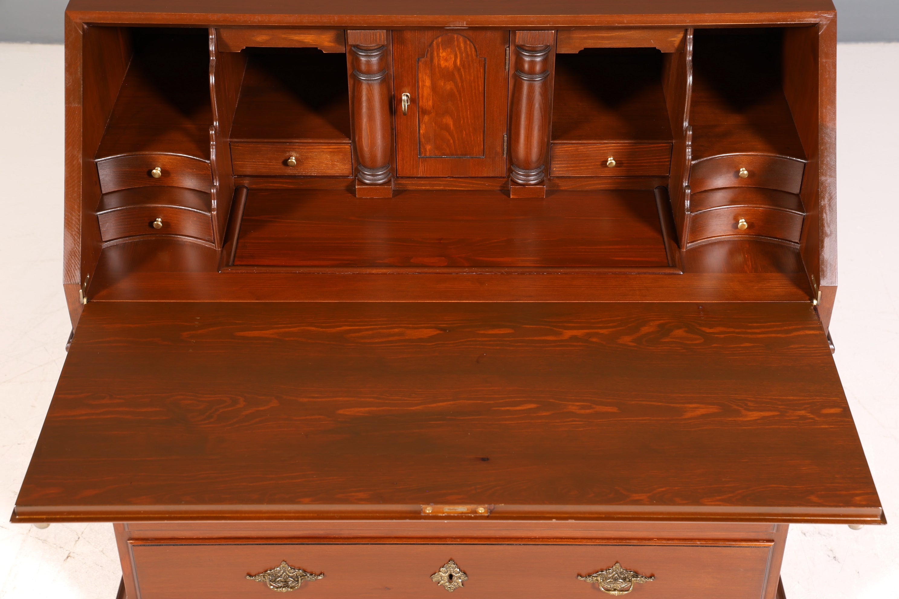 Wunderschöner Englischer Sekretär Schreibkommode echt Holz Schreibtisch Kommode