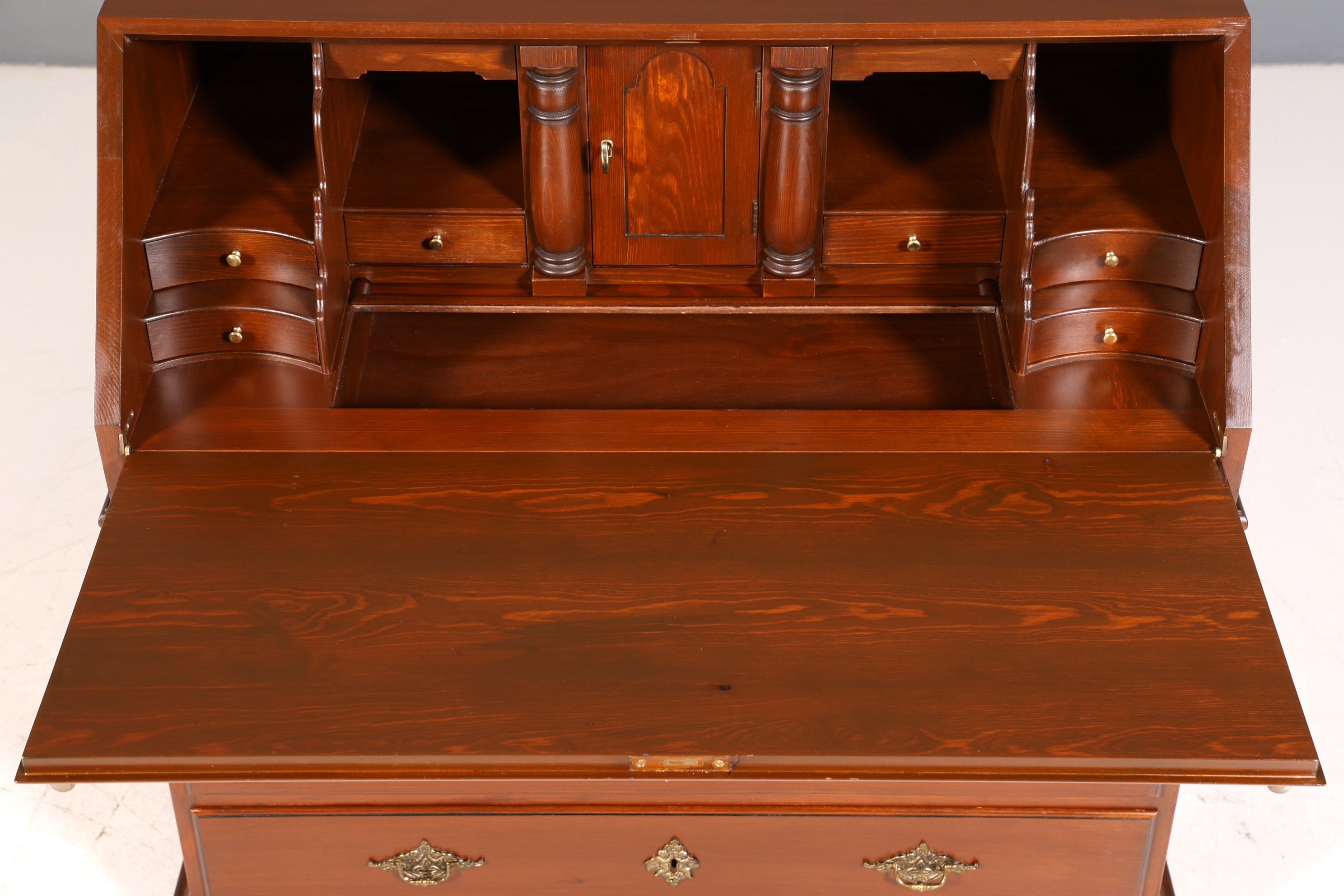 Wunderschöner Englischer Sekretär Schreibkommode echt Holz Schreibtisch Kommode
