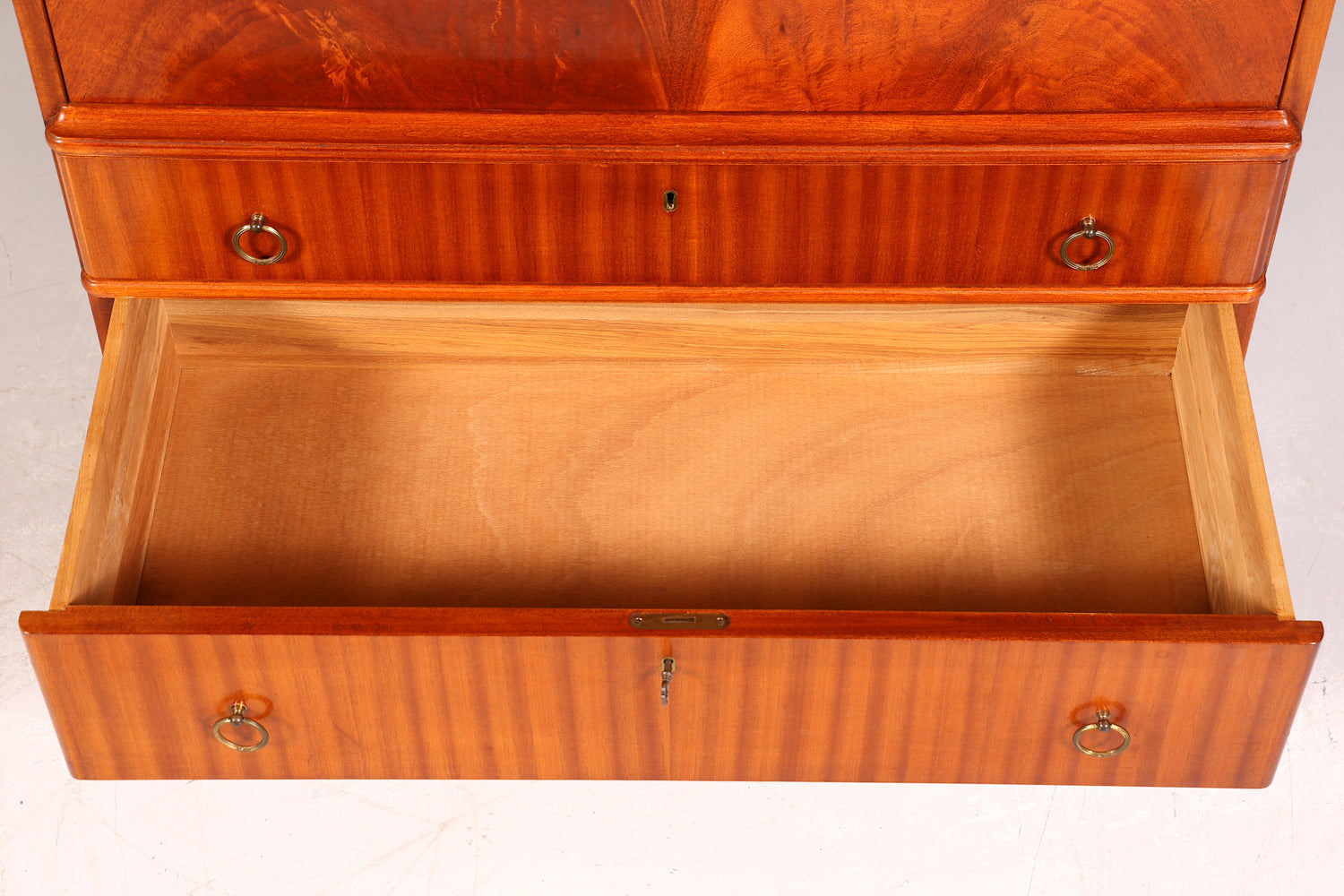 Traumhafter Sekretär im Antik Stil Büro Kommode Art Deco Stil 50s Vertiko Schreibkommode Kommode